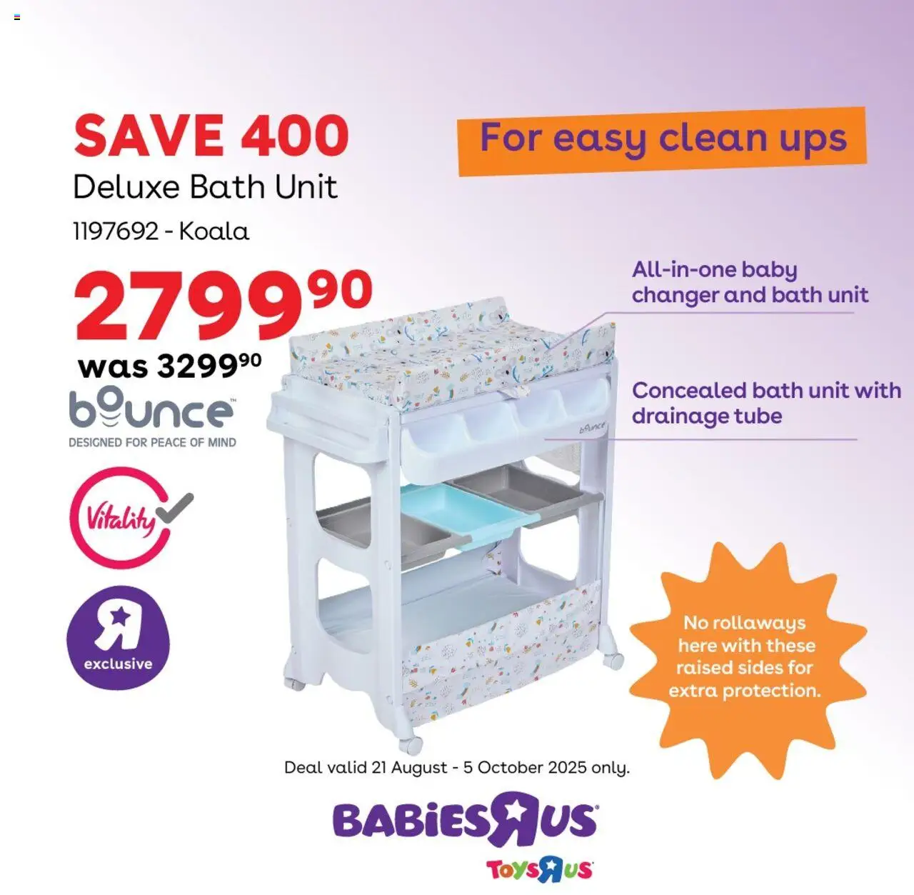 New Babies R Us catalogue – valid from 21.08.2025 | Page: 3 | Products: Bath