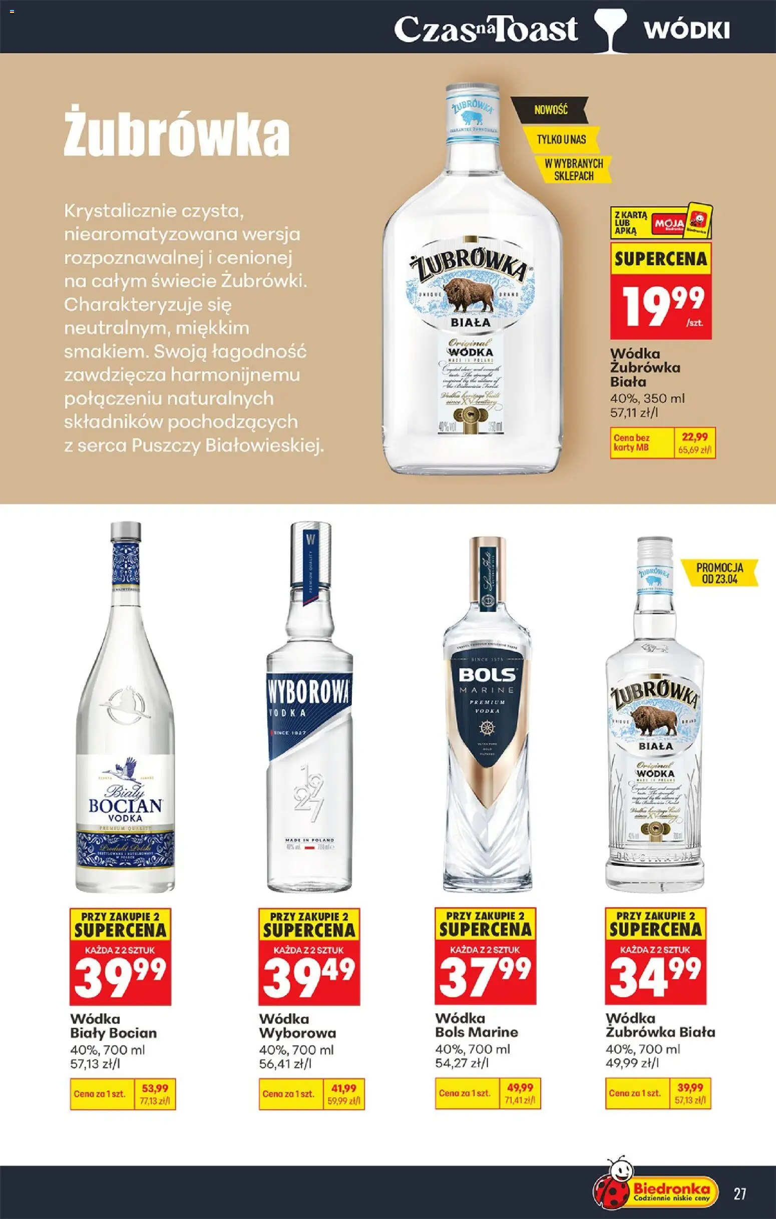 Biedronka gazetka - Czas na toast od 20.04.2026 | Strona: 27