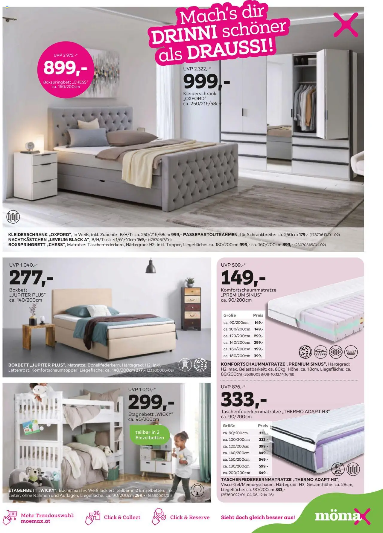 Mömax Prospekt aktuell gültig ab 12.08.2025 | Seite: 11 | Produkte: Matratze, Kleiderschrank