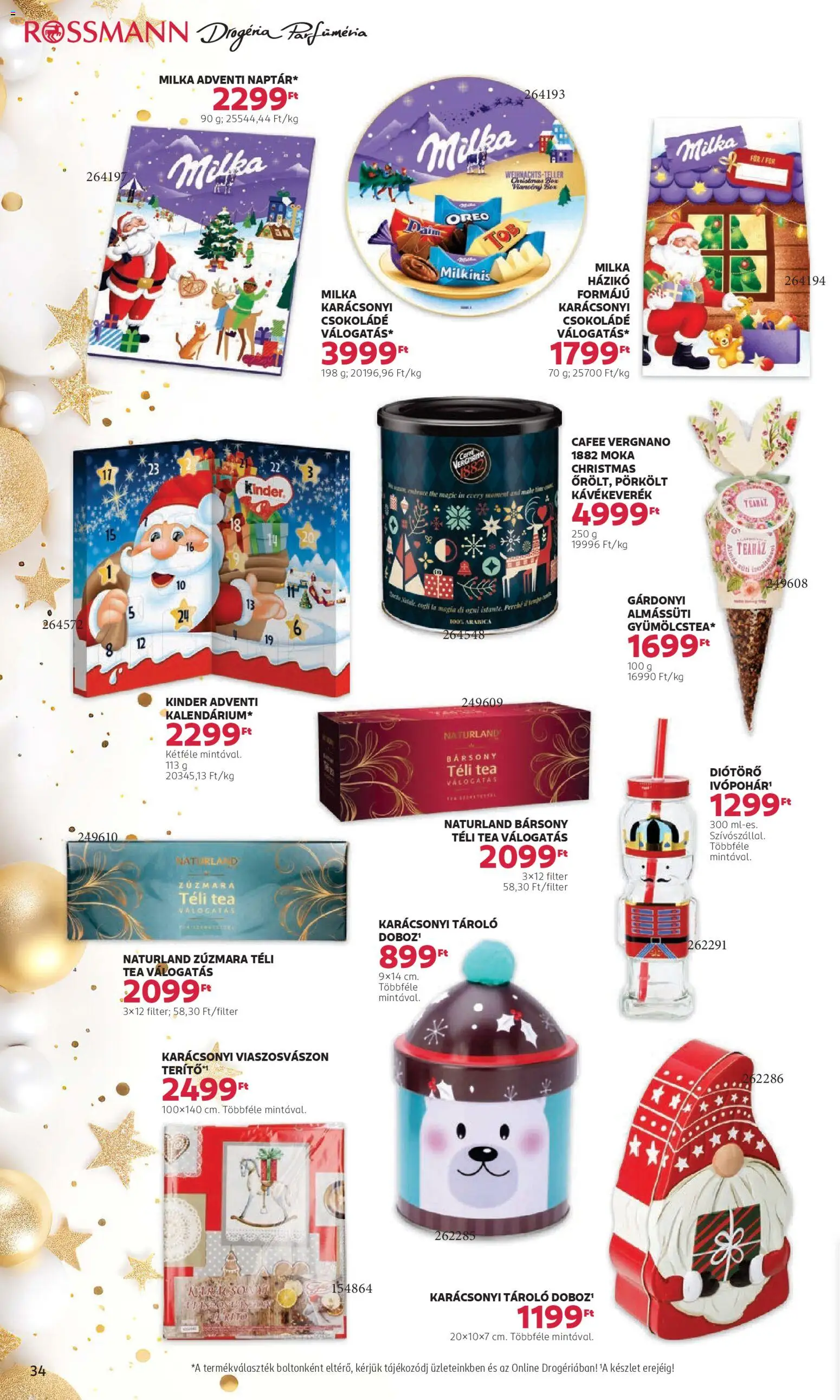 Rossmann akciós ujság - amely érvényes a következő dátumtól: 03.11.2025 | Oldal: 36 | Termékek: Csokoládé, Tea