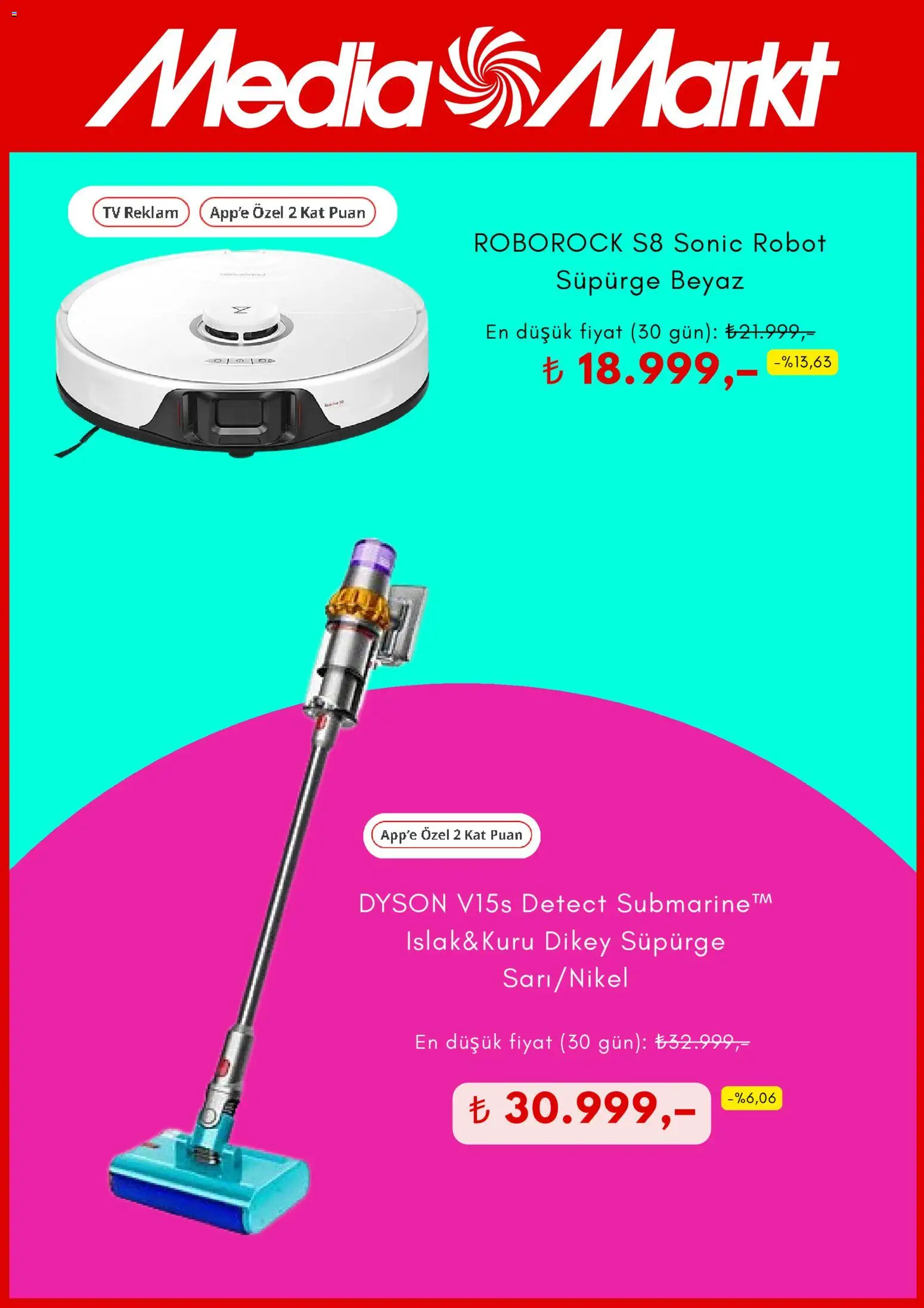 Media Markt Black Friday - 07.11.2025 tarihinden itibaren geçerlidir | Sayfa: 4 | Ürünler: Robot, Robot süpürge, TV