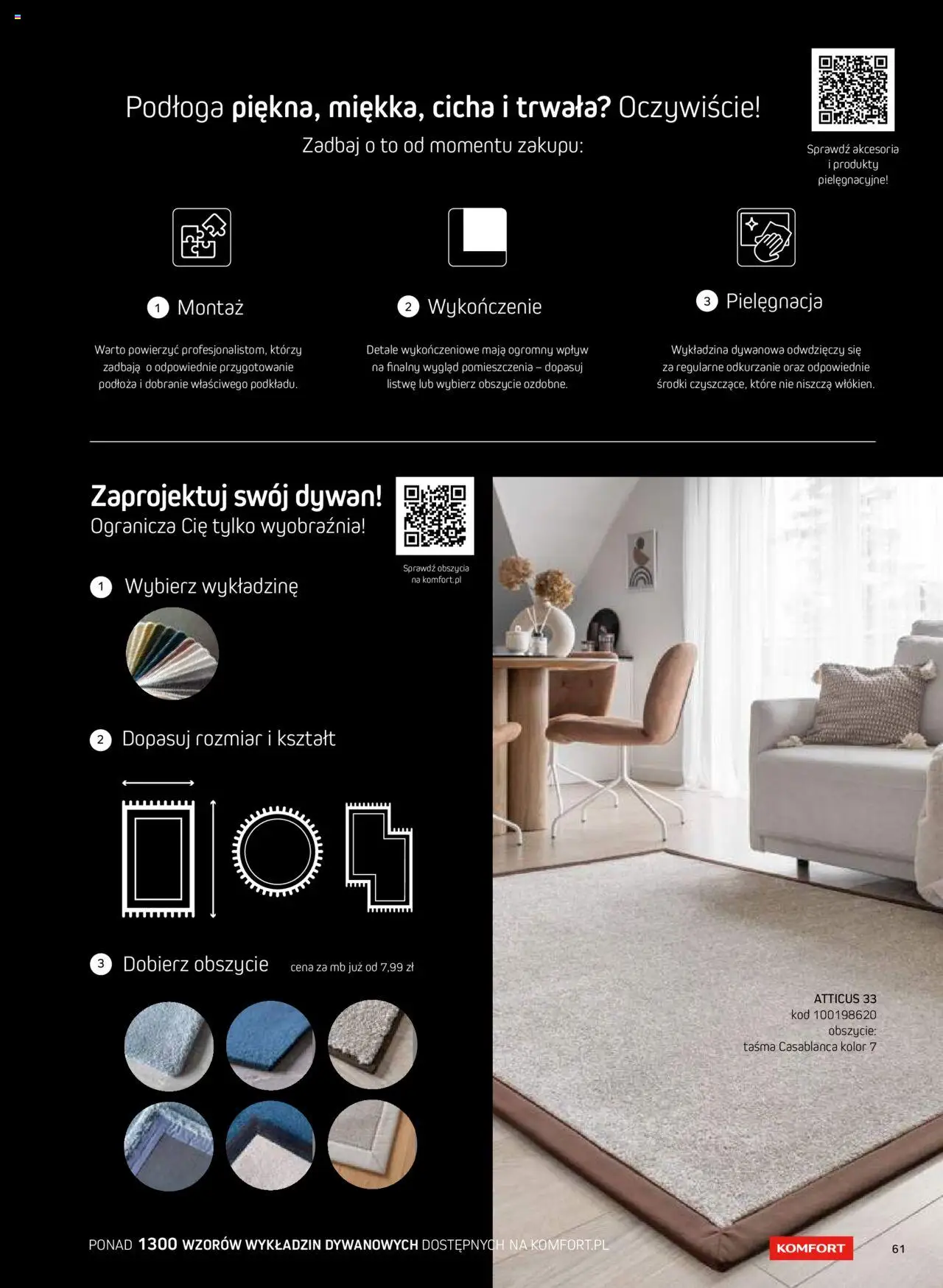 Komfort Gazetka - Katalog Podłogi I Drzwi od 26.06.2024 | Strona: 61 | Produkty: Dywan