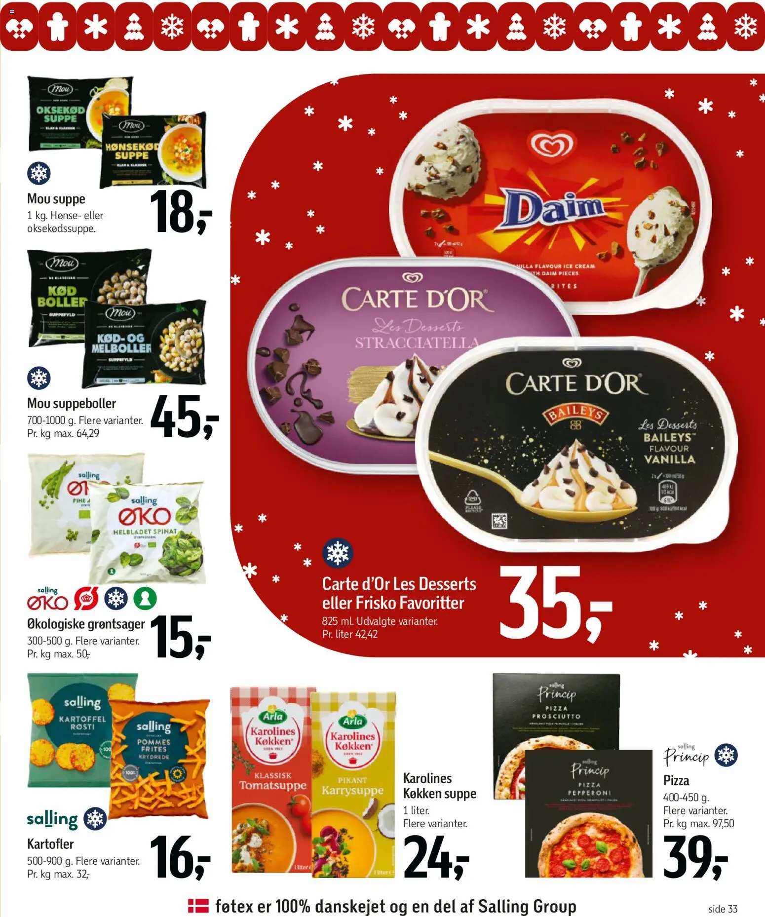 Føtex tilbudsavis – gyldig fra 28.11.2025 | Side: 50 | Produkter: Amendoins, Pizza, Suppe, Spinat