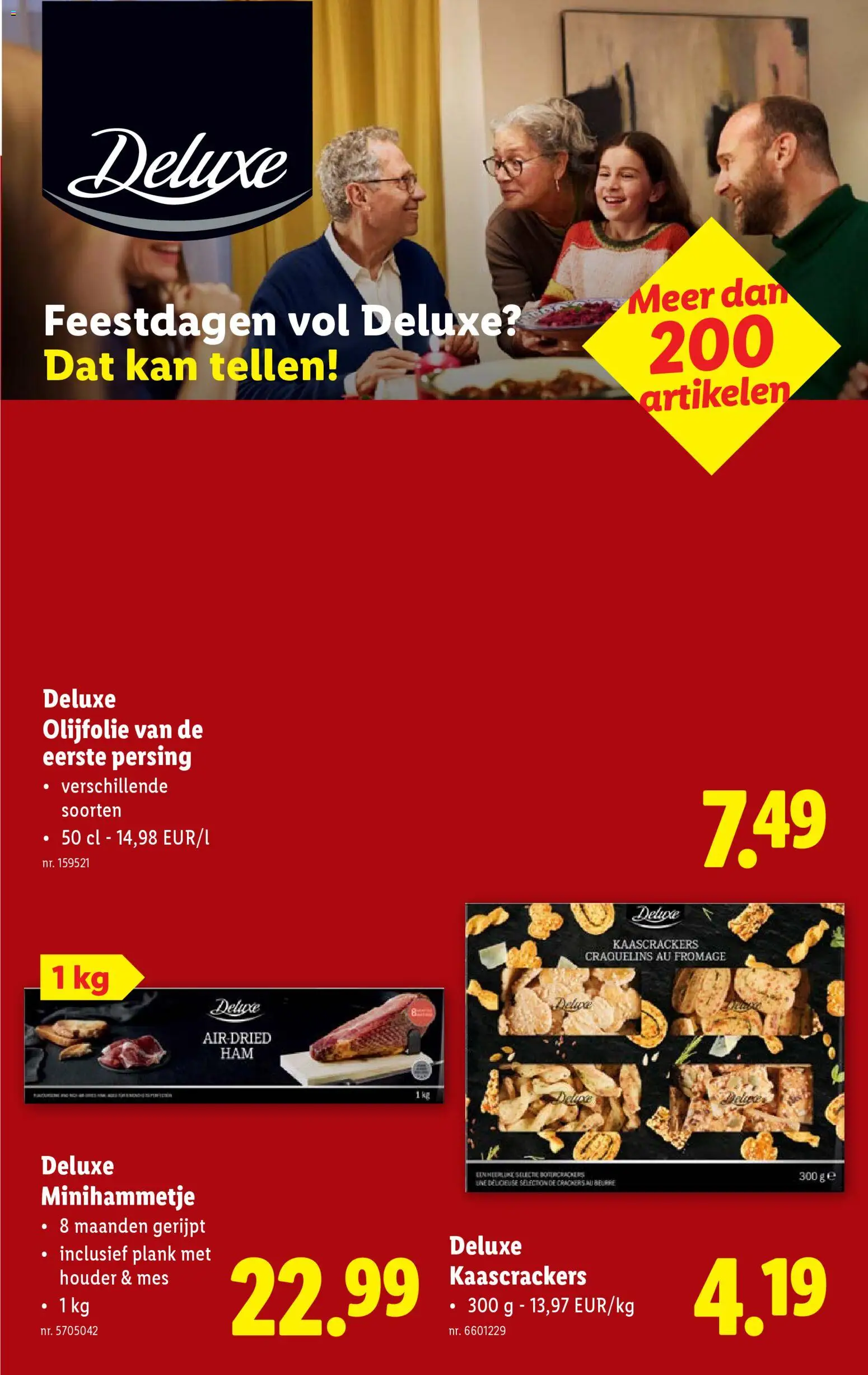 {H1} | Pagina: 28 | Producten: Ham, Olijfolie, Plank, Mes