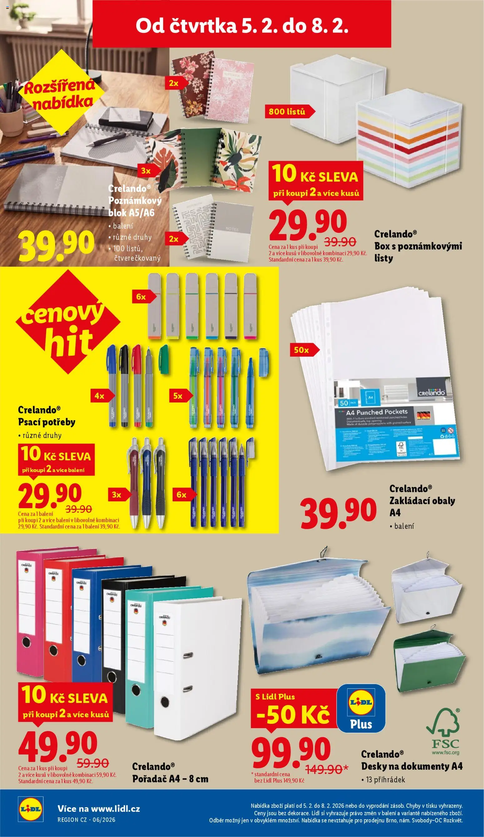 Lidl leták od 05.02.2026 | Strana: 36 | Produkty: Organizér, Box, Notebook, Desky