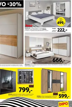 Dipo katalog akcije – veljaven od 28.01.2026 | Stran: 7 | Izdelki: Postelja, Omara, Barva