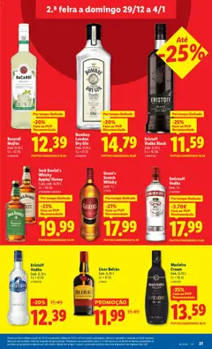 Pré-visualização Eristoff Vodka Black, Emb. 0,70 L, 1 L = 16.56 válido de 29.12.2025 | Página: 21