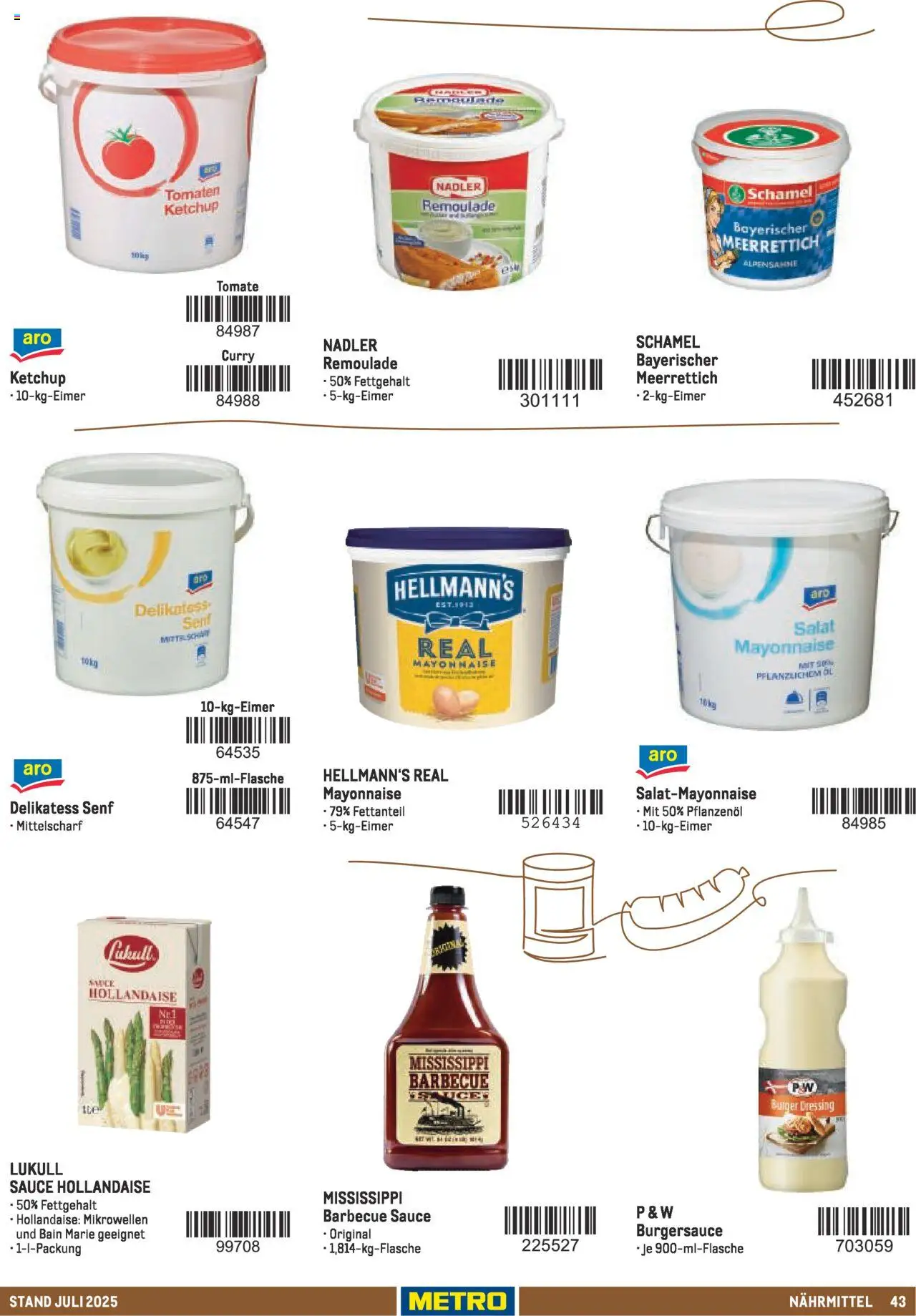 Metro - Sortimentskatalog Lieferservice – gültig ab 31.07.2025 | Seite: 43 | Produkte: Öl, Dressing, Tomaten, Salat