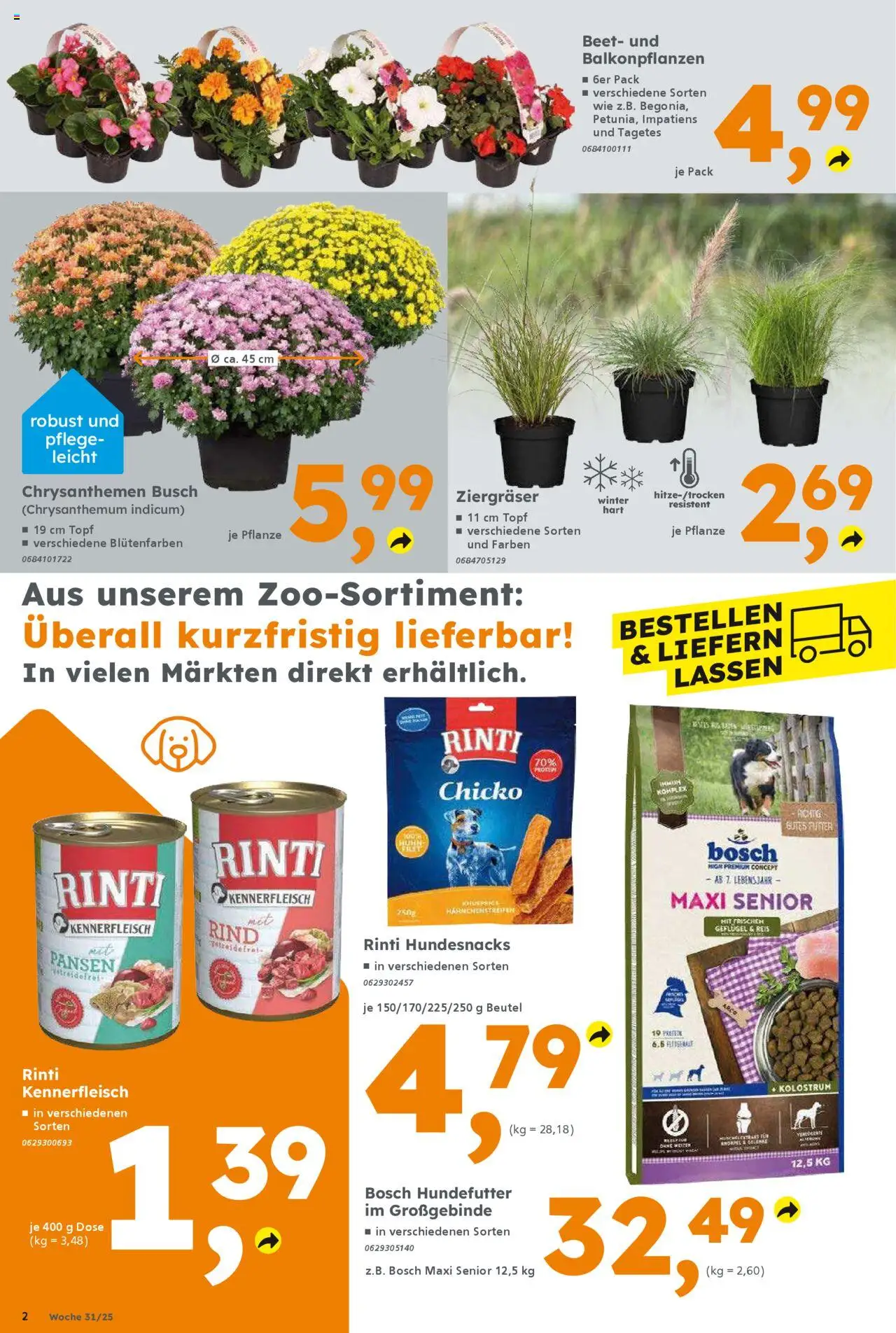 Globus Baumarkt Prospekt 	 - gültig ab dem 28.07.2025 | Seite: 2 | Produkte: Bosch, Reis