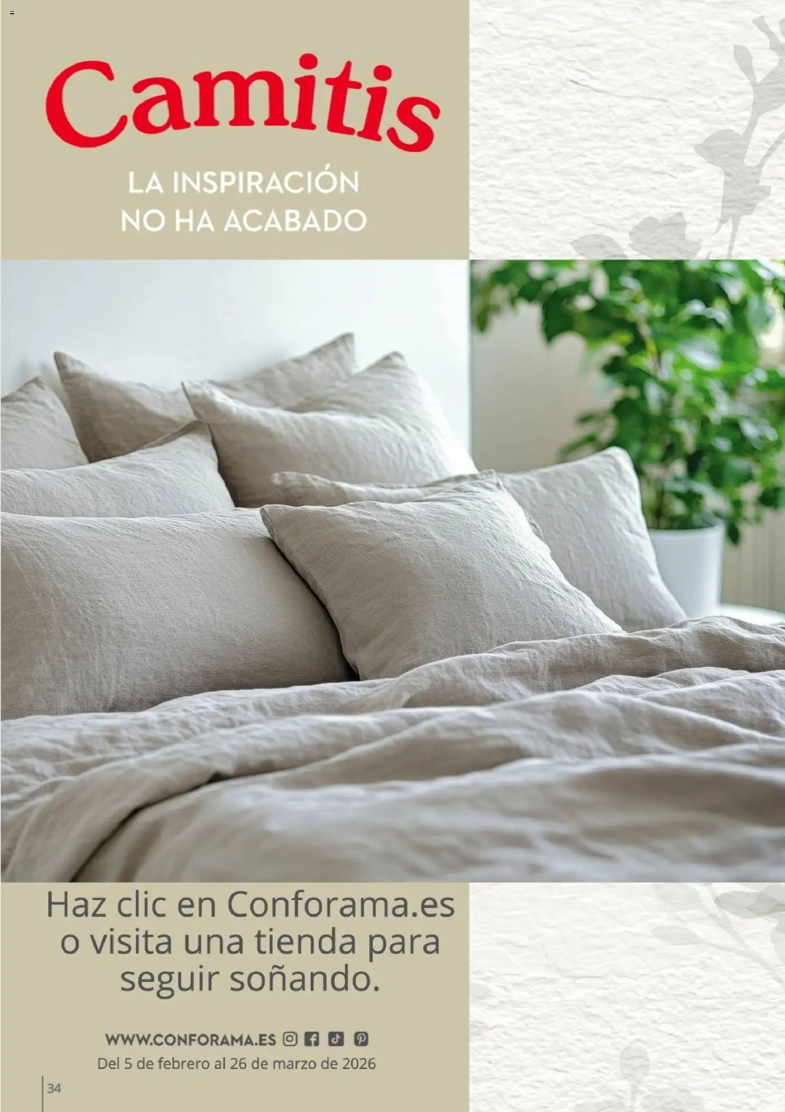 Conforama - Guía de textil 2026 │ válido desde el 05.02.2026 | Página: 34