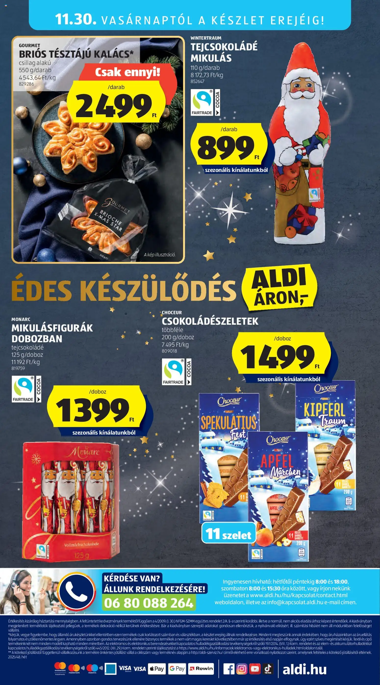 Aldi akciós ujság - amely érvényes a következő dátumtól: 27.11.2025 | Oldal: 62 | Termékek: Szőlő, Tejcsokoládé, Óra, Dekoráció