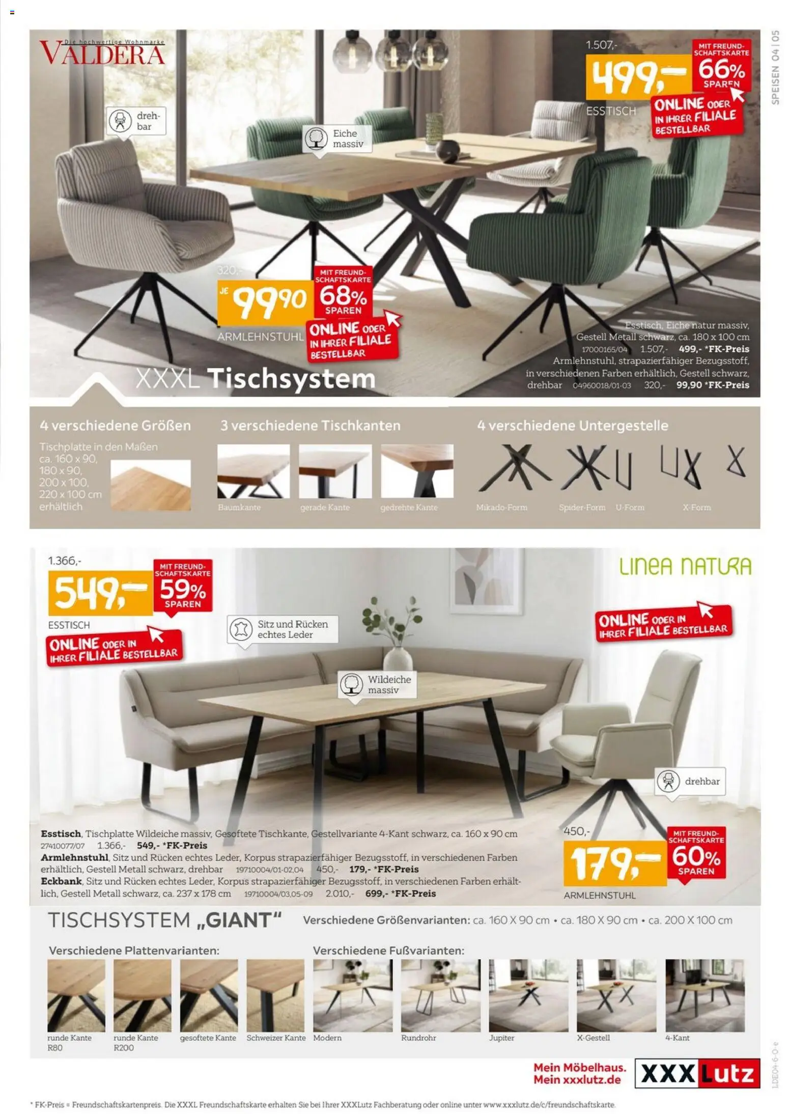XXXLutz Speisen Preishits – gültig ab 04.04.2026 | Seite: 5 | Produkte: Esstisch
