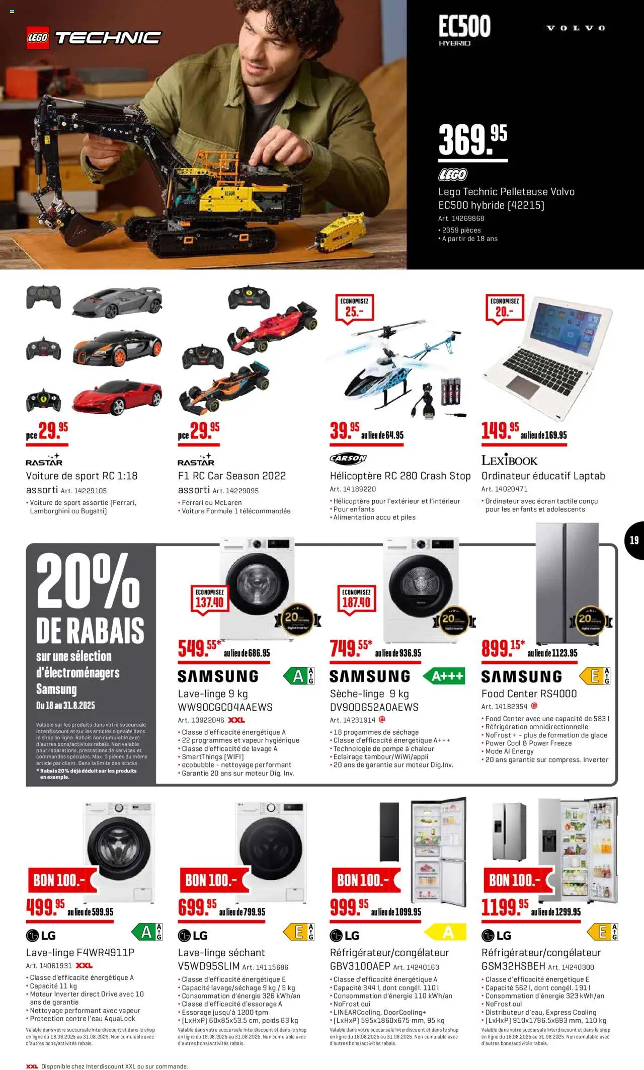 Interdiscount Aktionen FR ab 25.08.2025 | Seite: 19 | Produkte: Glace, Samsung