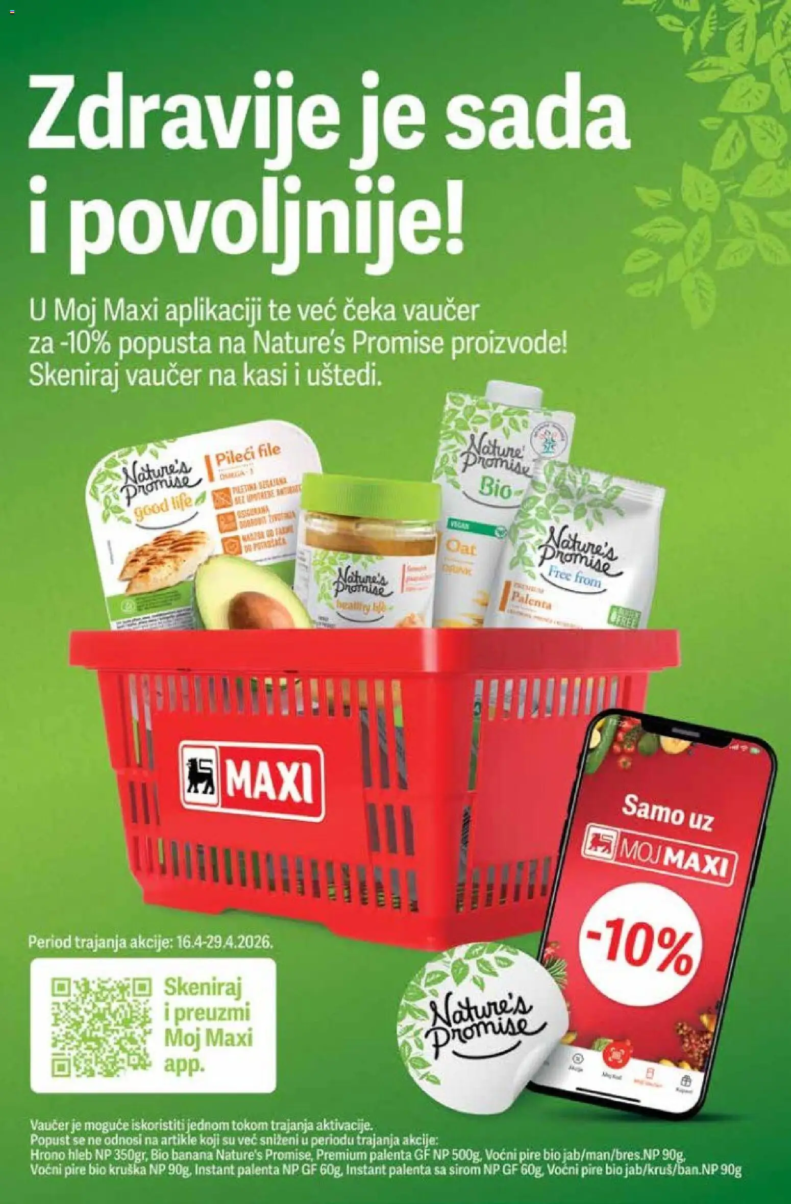 Maxi katalog - važi od 27.04.2026 | Strana: 40 | Proizvode: Banana, Palenta, Pileći file, Hleb