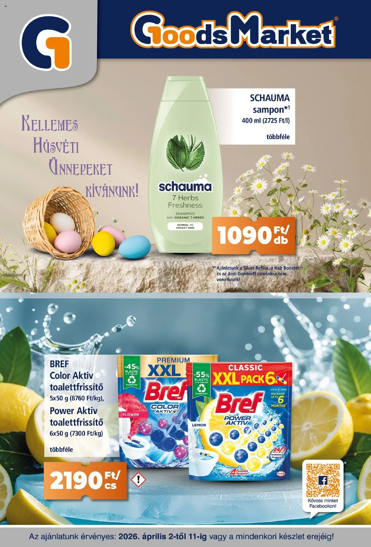 Goods Market akciós ujság - amely érvényes a következő dátumtól: 02.04.2026 | Oldal: 1