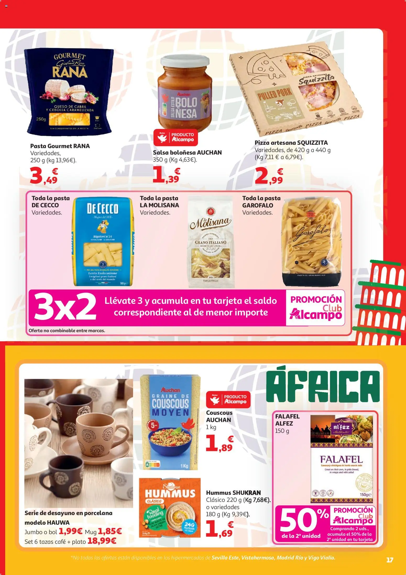 Alcampo  HG General Cat │ válido desde el 07.04.2026 | Página: 17 | Productos: Queso, Aceite, Pizza, Παγωμένο τσάι