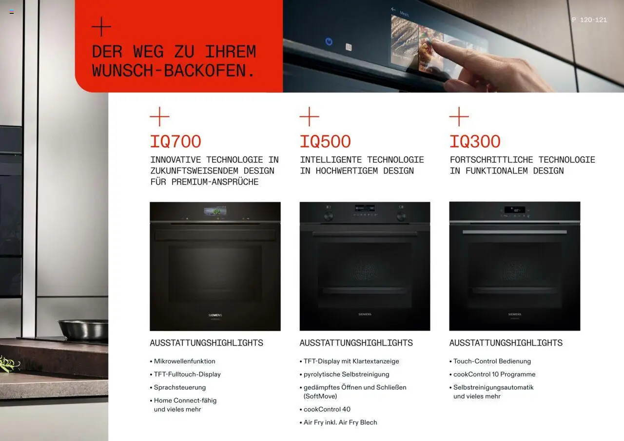 Höffner Alno – gültig ab 22.09.2025 | Seite: 121 | Produkte: Siemens, Backofen