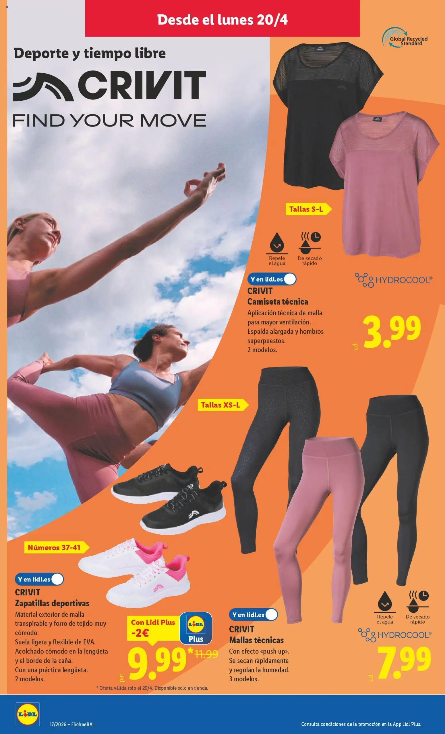 Lidl folleto de bazar │ válido desde el 20.04.2026 | Página: 6 | Productos: Zapatillas deportivas, Zapatillas