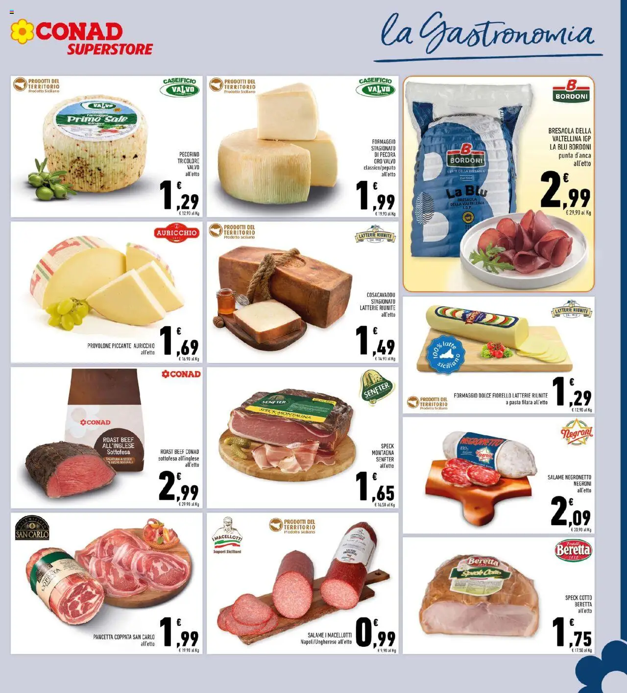 Volantino Conad del 08.10.2025 | Pagina: 13 | Prodotti: Provolone, Salame, Formaggio, Pecorino