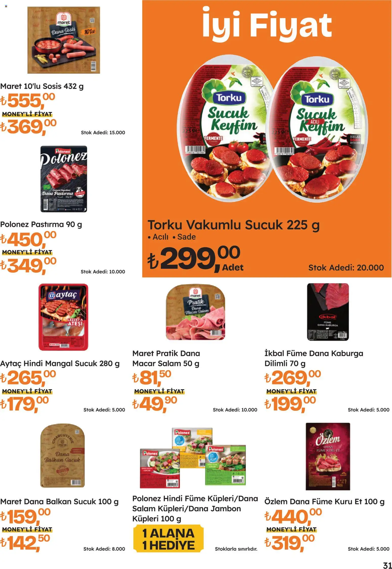 Migros Katalog - 5M Migroskop Dijital - 16.04.2026 tarihinden itibaren geçerlidir | Sayfa: 31 | Ürünler: Salam, Jambon, Sosis, Dana füme
