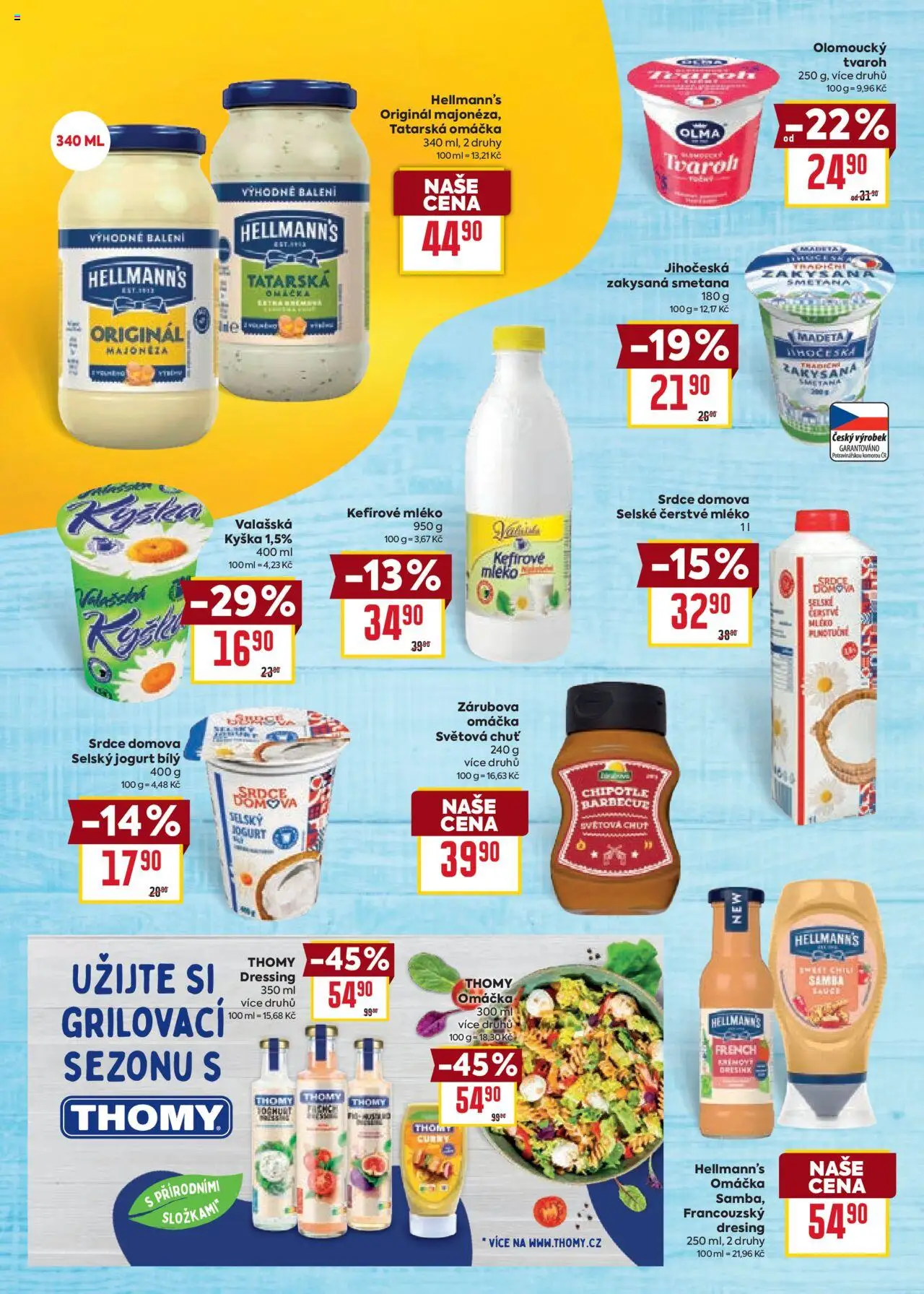 Billa katalog - Léto a grilování od 21.05.2025 | Strana: 10 | Produkty: Smetana, Tvaroh, Majonéza, Zakysaná smetana