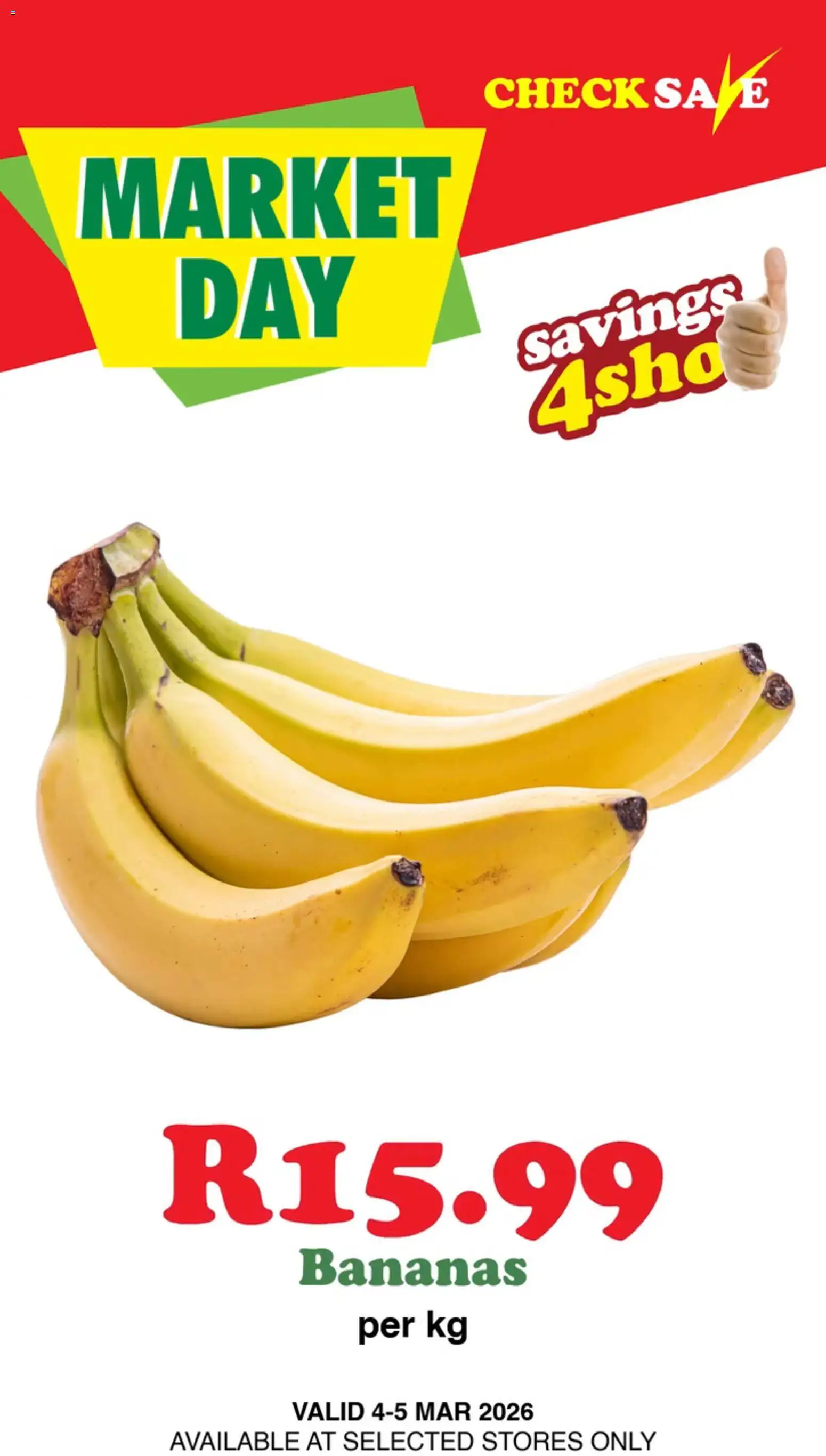 New Check Save catalogue – valid from 04.03.2026 | Page: 2 | Products: Bananas