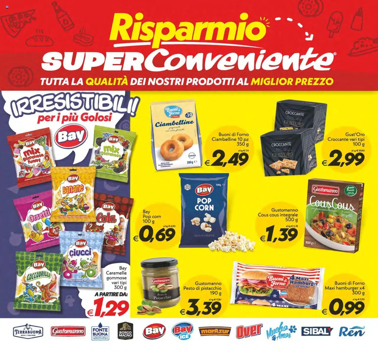 Volantino SuperConveniente del 12.09.2025 | Pagina: 18 | Prodotti: Banane, Cous cous, Arachidi, Hamburger