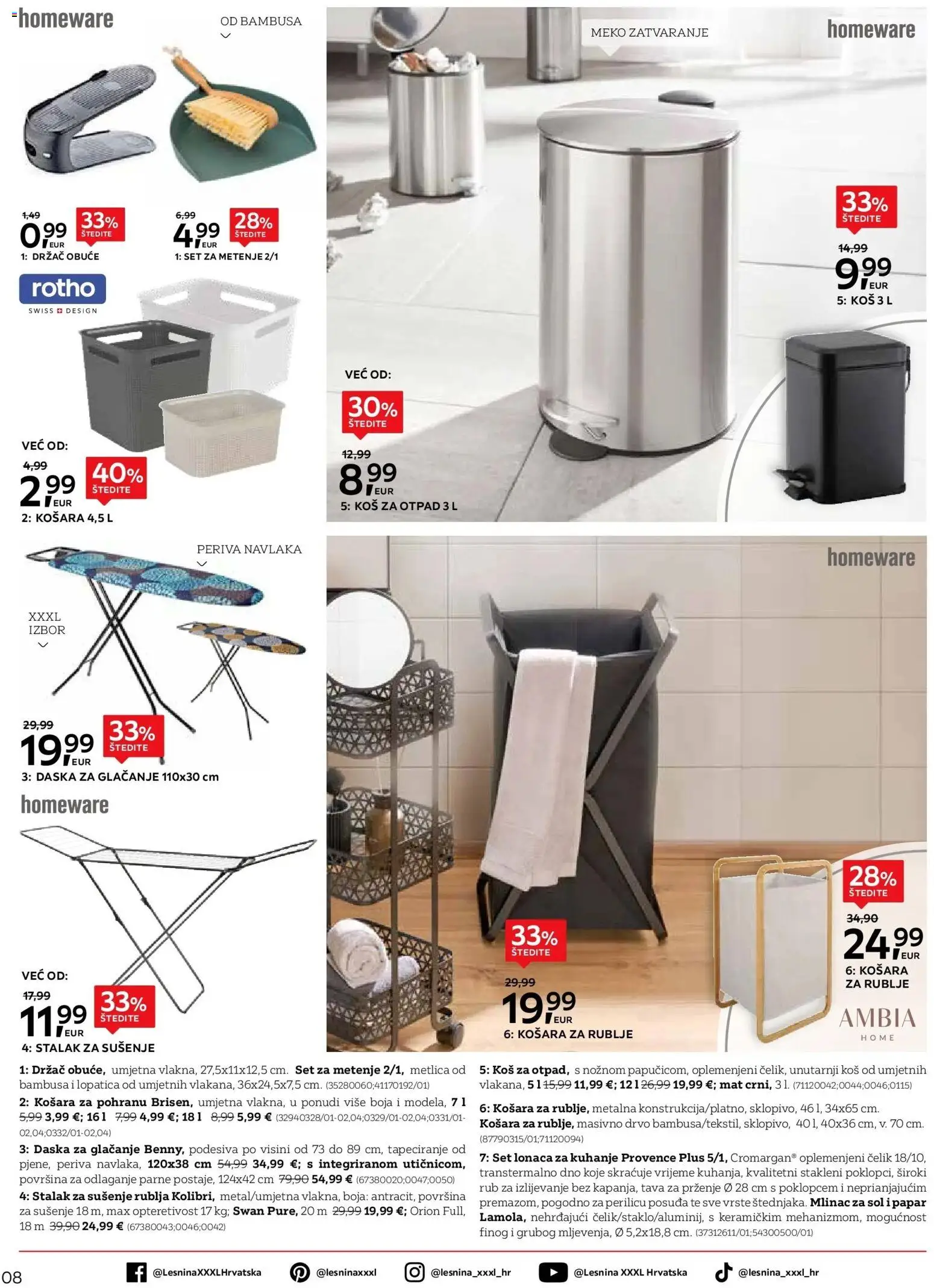 Lesnina katalog | vrijedi od 27.04.2026 | Stranica: 8 | Proizvodi: Košara, Papar, Lopatica, Mlinac za sol i papar