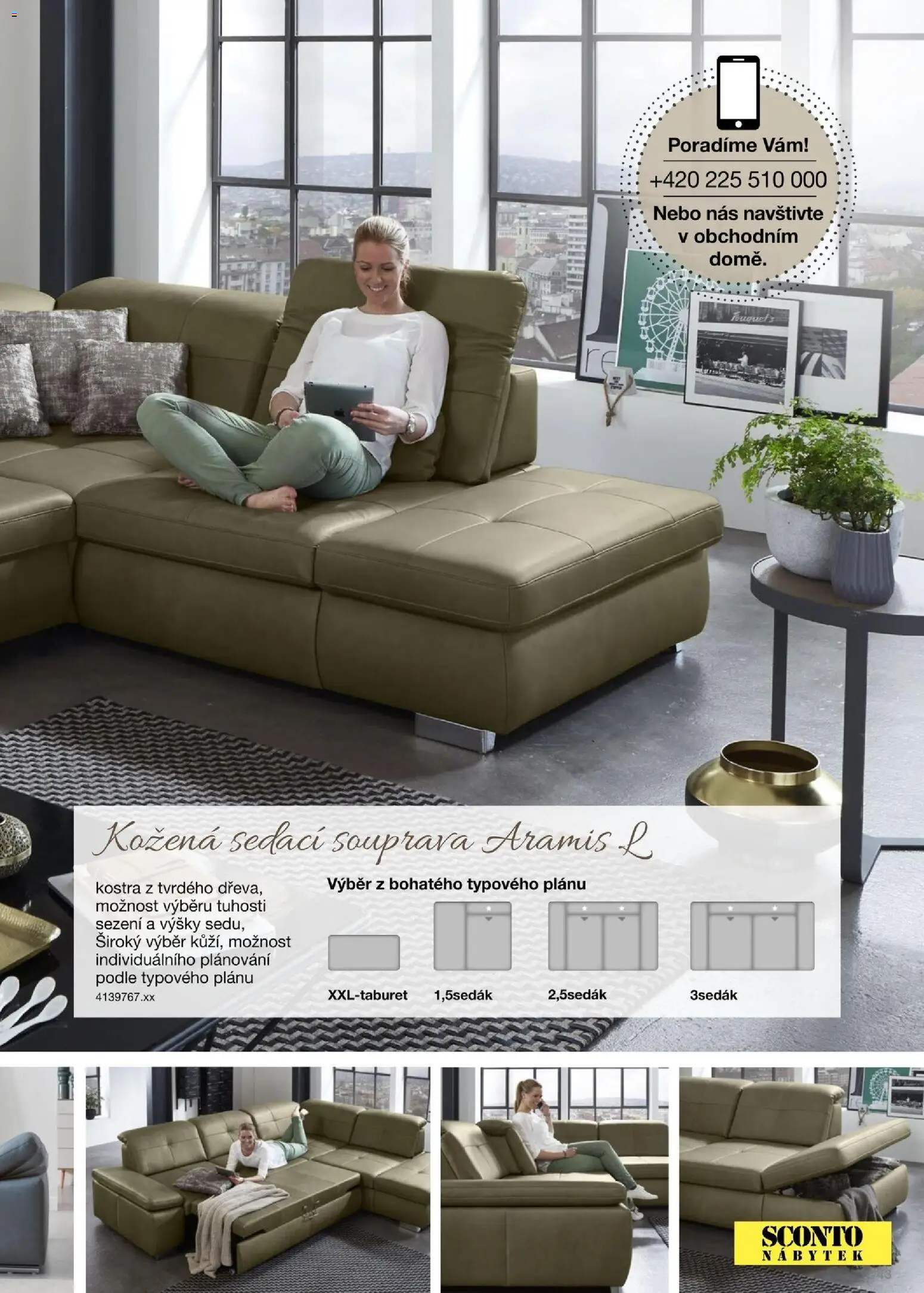 Sconto nábytek katalog - Sedací soupravy od 01.01.2026 | Strana: 43 | Produkty: Sedací souprava, Nábytek