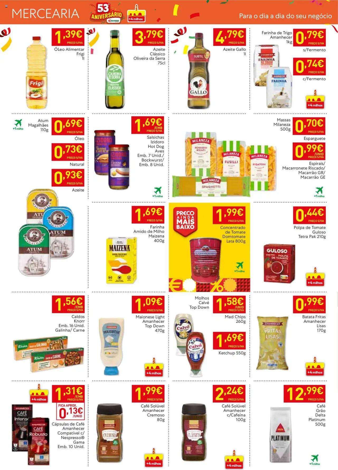 Recheio - Madeira │ válido de 21.10.2025 | Página: 10 | Produtos: Atum, Esparguete, Farinha de trigo, Macarrão