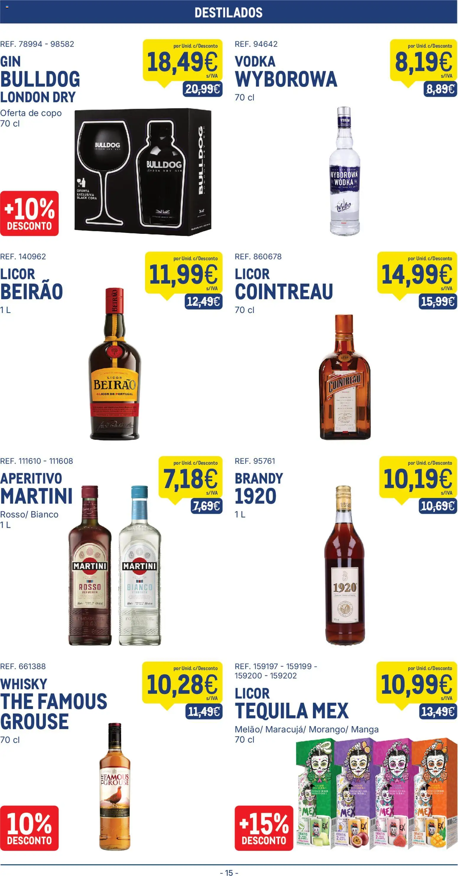 Makro folheto │ válido de 09.12.2025 | Página: 15 | Produtos: Whisky, Licor, Tequila, Gin