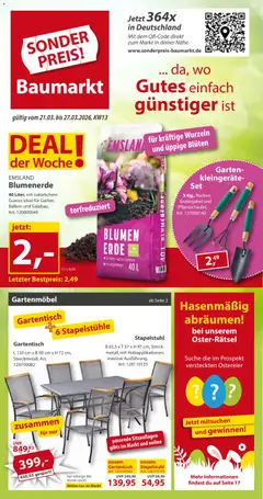 Sonderpreis Baumarkt Prospekt 	 ab 21.03.2026 gültig