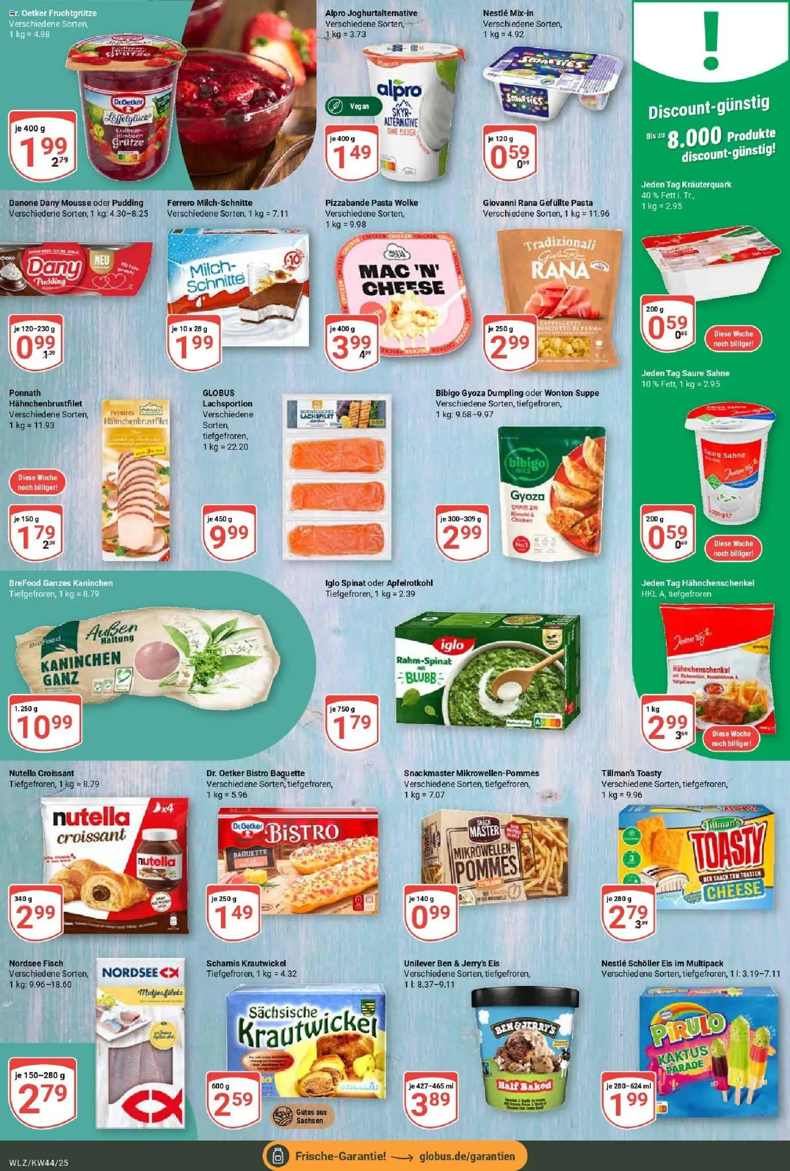 Globus prospekt Weischlitz	 – gültig ab 26.10.2025 | Seite: 12 | Produkte: Nutella, Zucker, Pasta, Eis