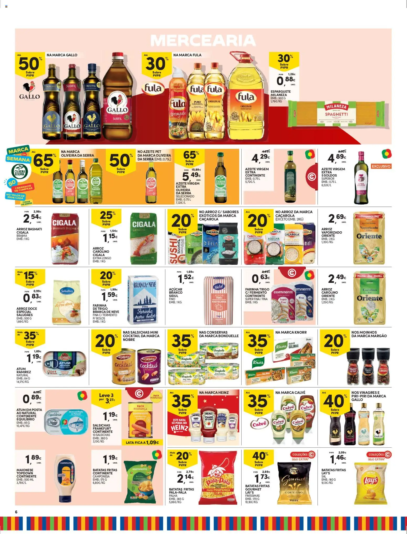 Continente folheto Madeira │ válido de 09.12.2025 | Página: 6 | Produtos: Atum, Milaneza, Knorr, Batatas fritas