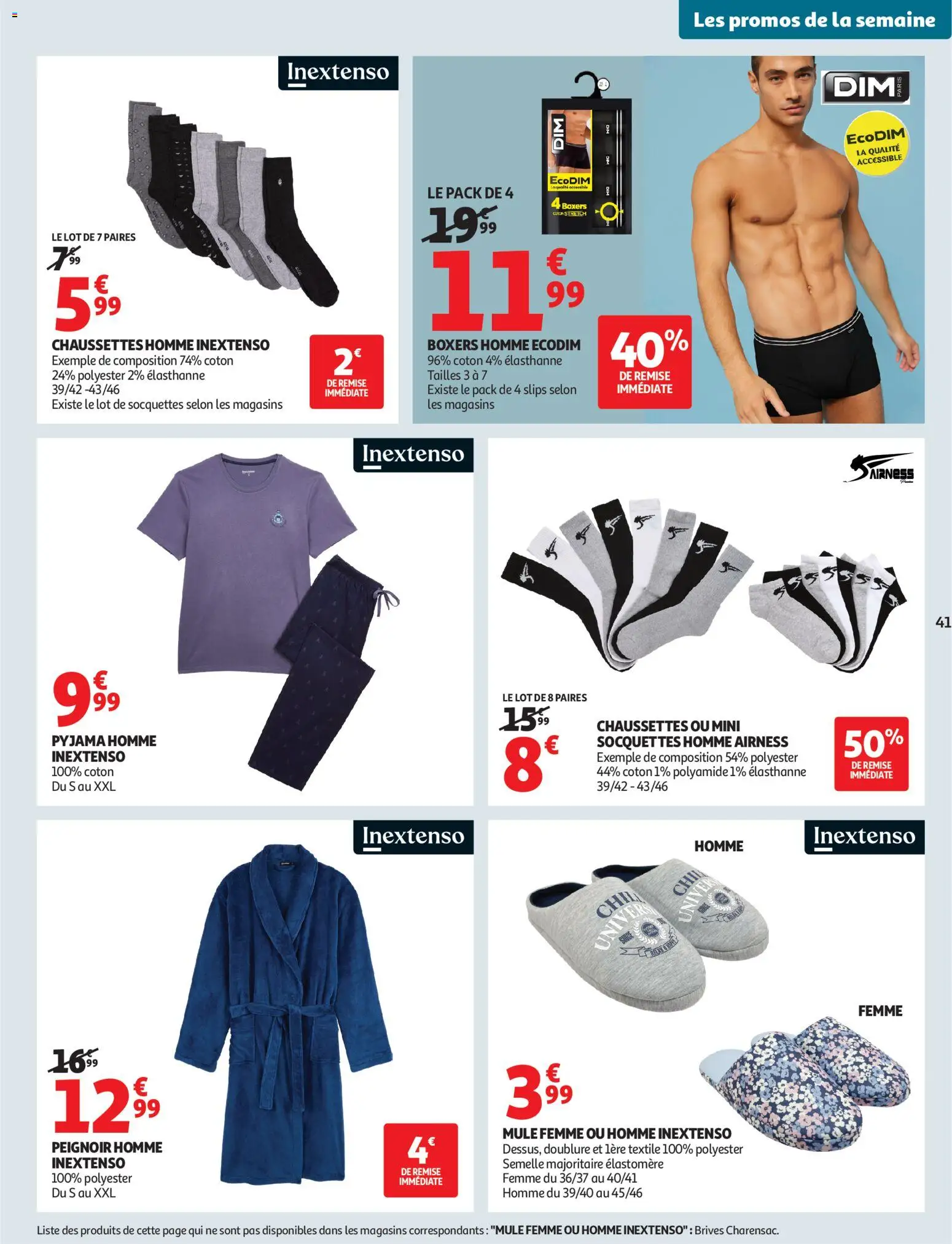 {H1} | Page: 41 | Produits: Peignoir, Coton, Slips, Pyjama