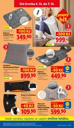 Náhled letáku Sensiplast® Vyhřívaná deka 100 W, 6 teplotních stupňů, 130 x 180 cm, materiál: polyester od 04.12.2025 | Strana: 39