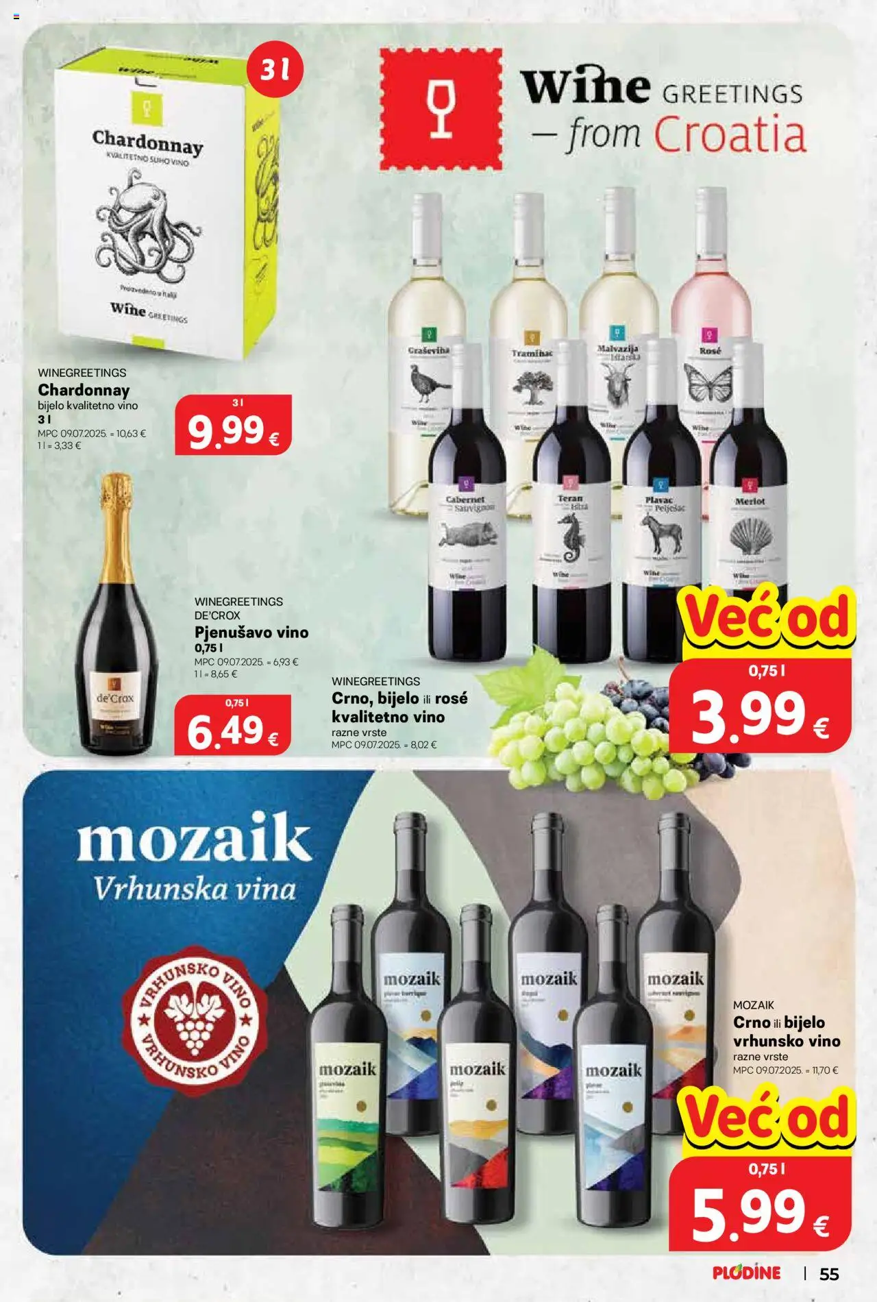 Plodine katalog | vrijedi od 22.10.2025 | Stranica: 55 | Proizvodi: Vino