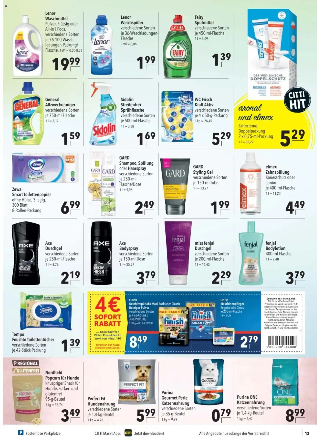 CITTI Tilbudsavis gyldig fra 13.08.2025 | Side: 15 | Produkter: Shampoo, Popcorn