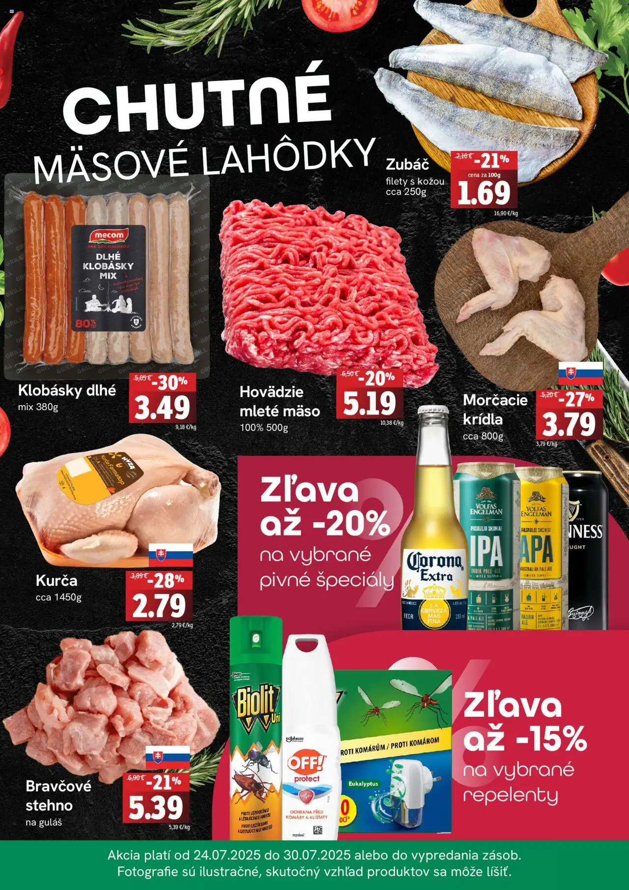 Fresh Leták │ platný od 24.07.2025 | Strana: 2 | Produkty: Gril, Mleté mäso, Kurča