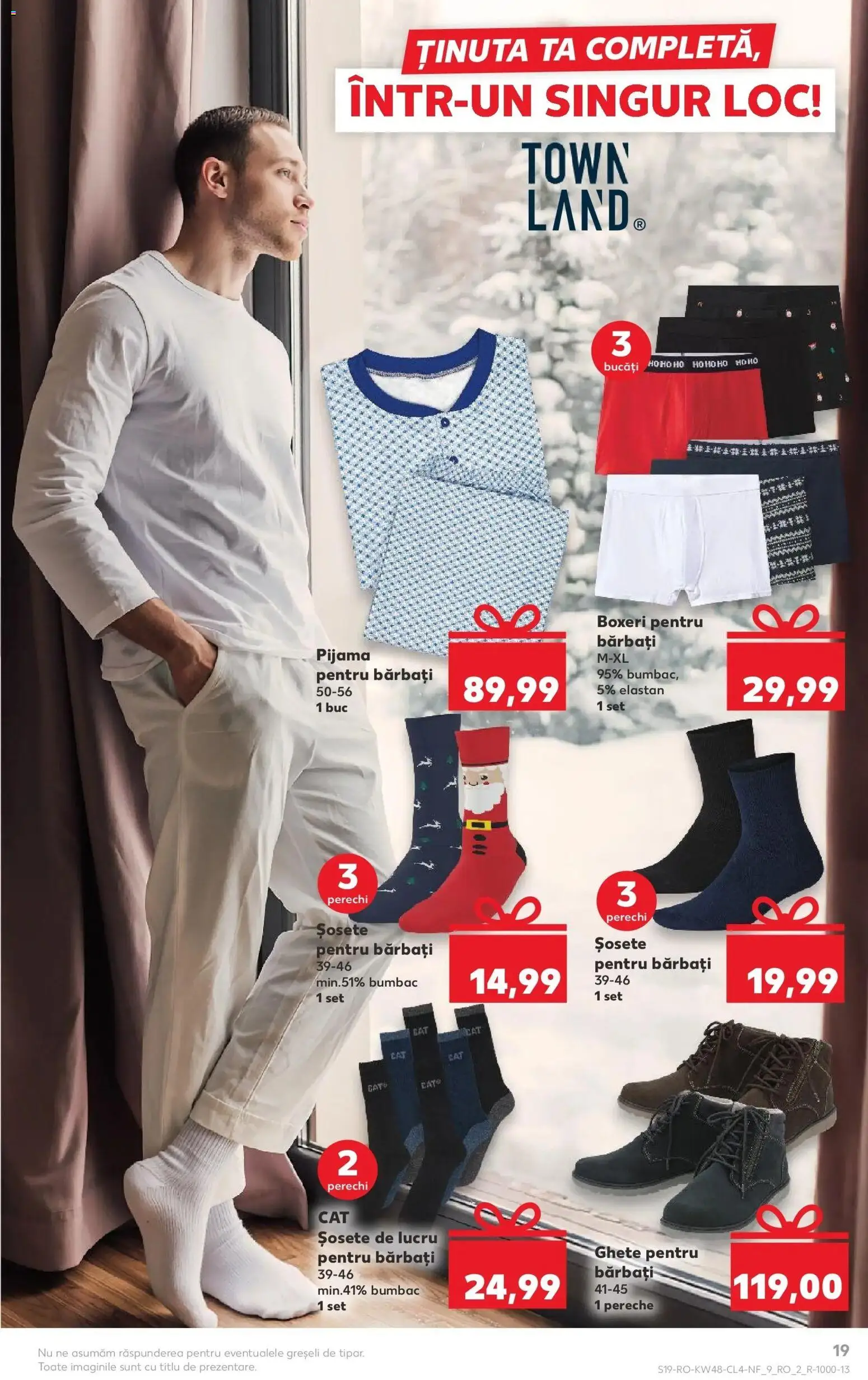 Noul catalog Kaufland – valabil de la 26.11.2025 | Pagină: 19 | Produse: Șosete, Boxeri, Ghete