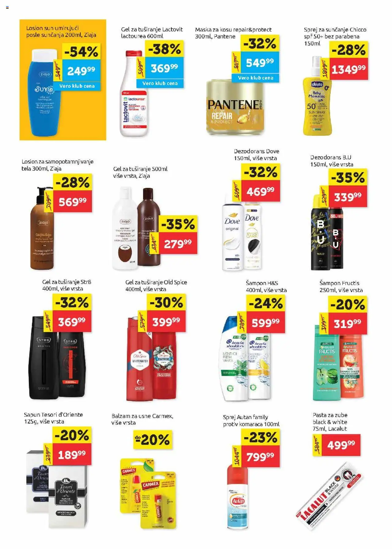 SuperVERO katalog - važi od 26.06.2025 | Strana: 20 | Proizvode: Losion za samopotamnjivanje, Dove, Carmex, Pasta za zube