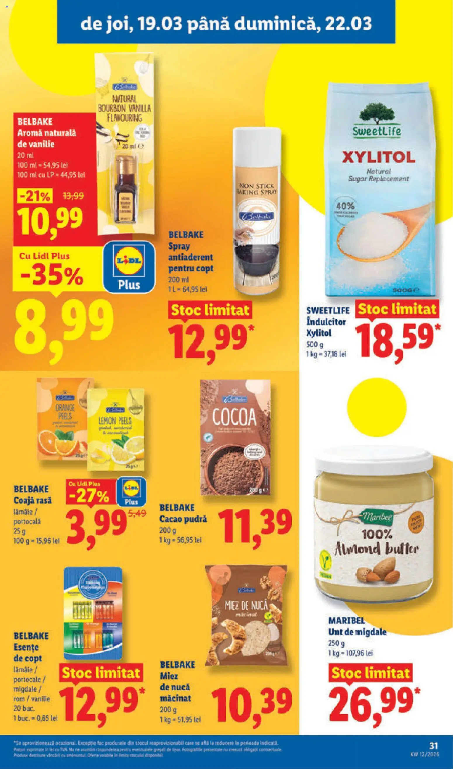 Noul catalog Lidl – valabil de la 16.03.2026 | Pagină: 31 | Produse: Pudră, Portocale, Cacao, Lămâie
