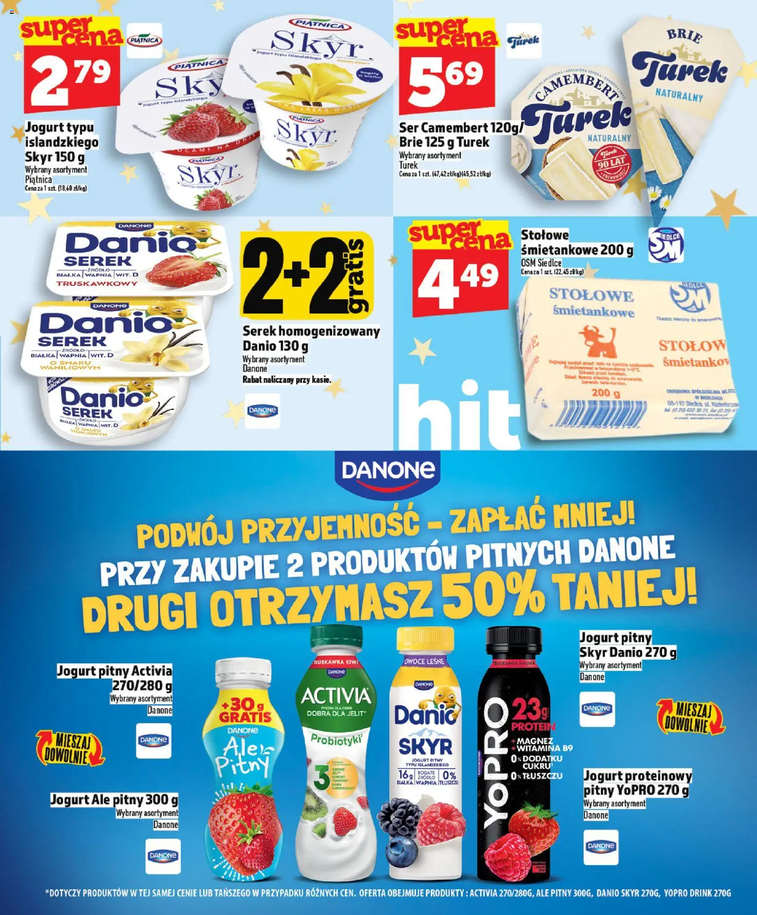 Topaz Gazetka - Express od 11.12.2025 | Strona: 17 | Produkty: Jogurt pitny, Kiwi, Owoce, Skyr