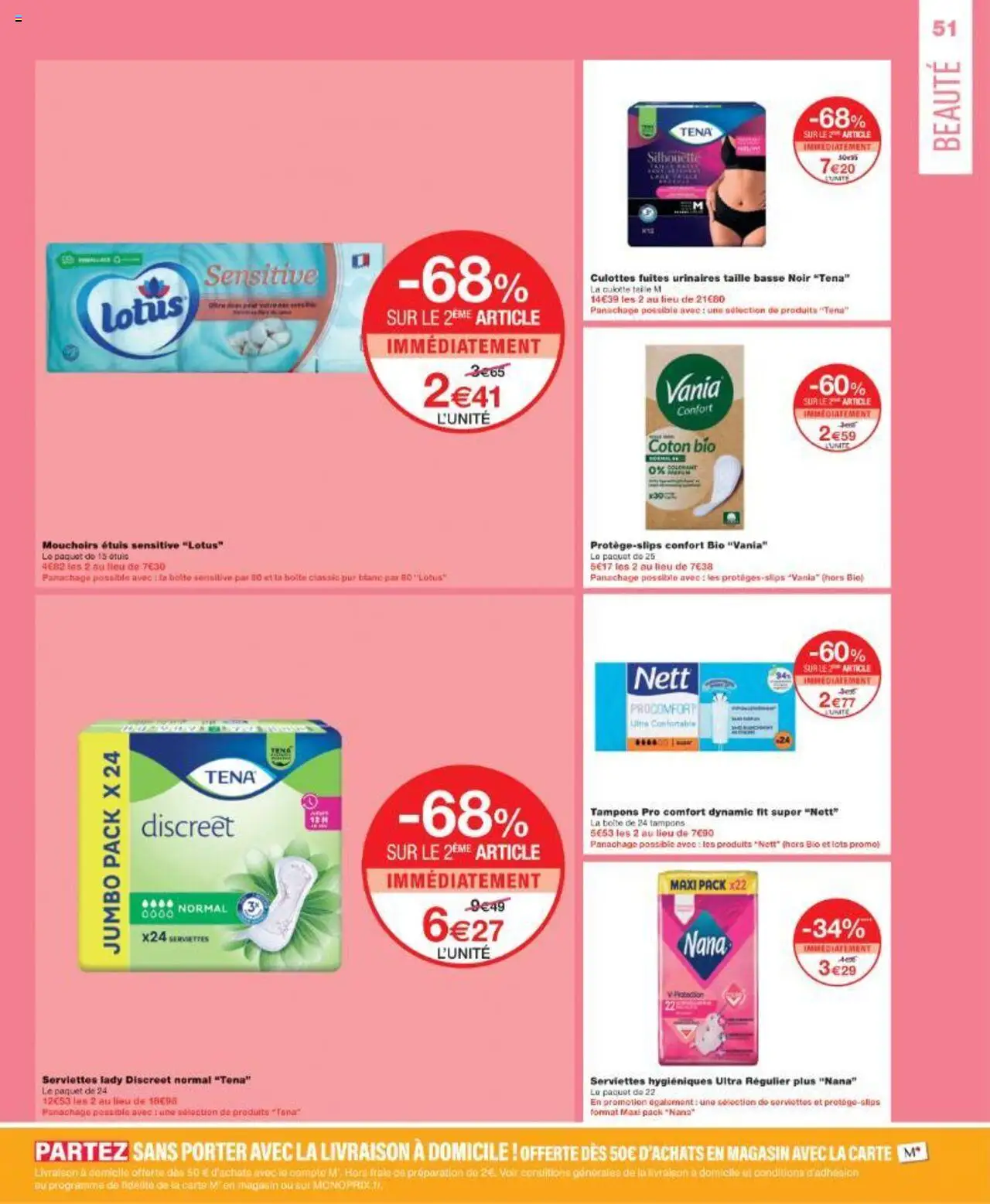  | Page: 51 | Produits: Coton, Tampons, Mouchoirs, Culotte
