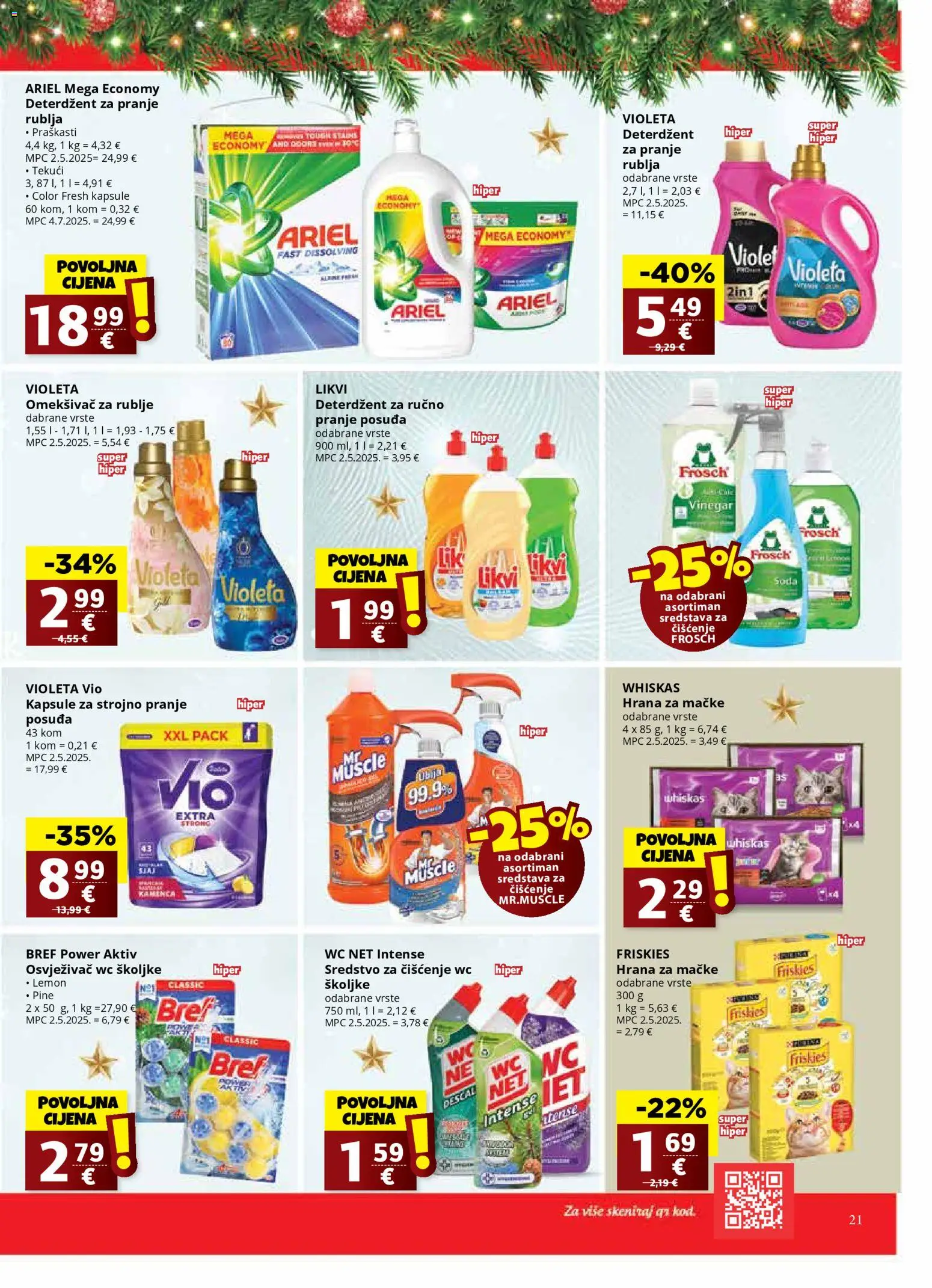 Ribola katalog | vrijedi od 17.12.2025 | Stranica: 21 | Proizvodi: Deterdžent za pranje rublja, Omekšivač, Osvježivač wc školjke, WC Net