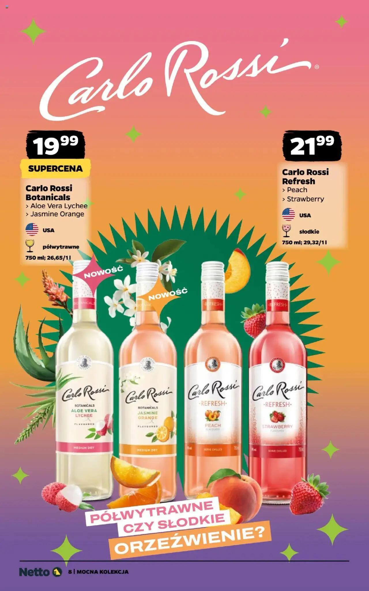Netto gazetka - Mocna Kolekcja od 01.08.2025 | Strona: 8 | Produkty: Carlo Rossi