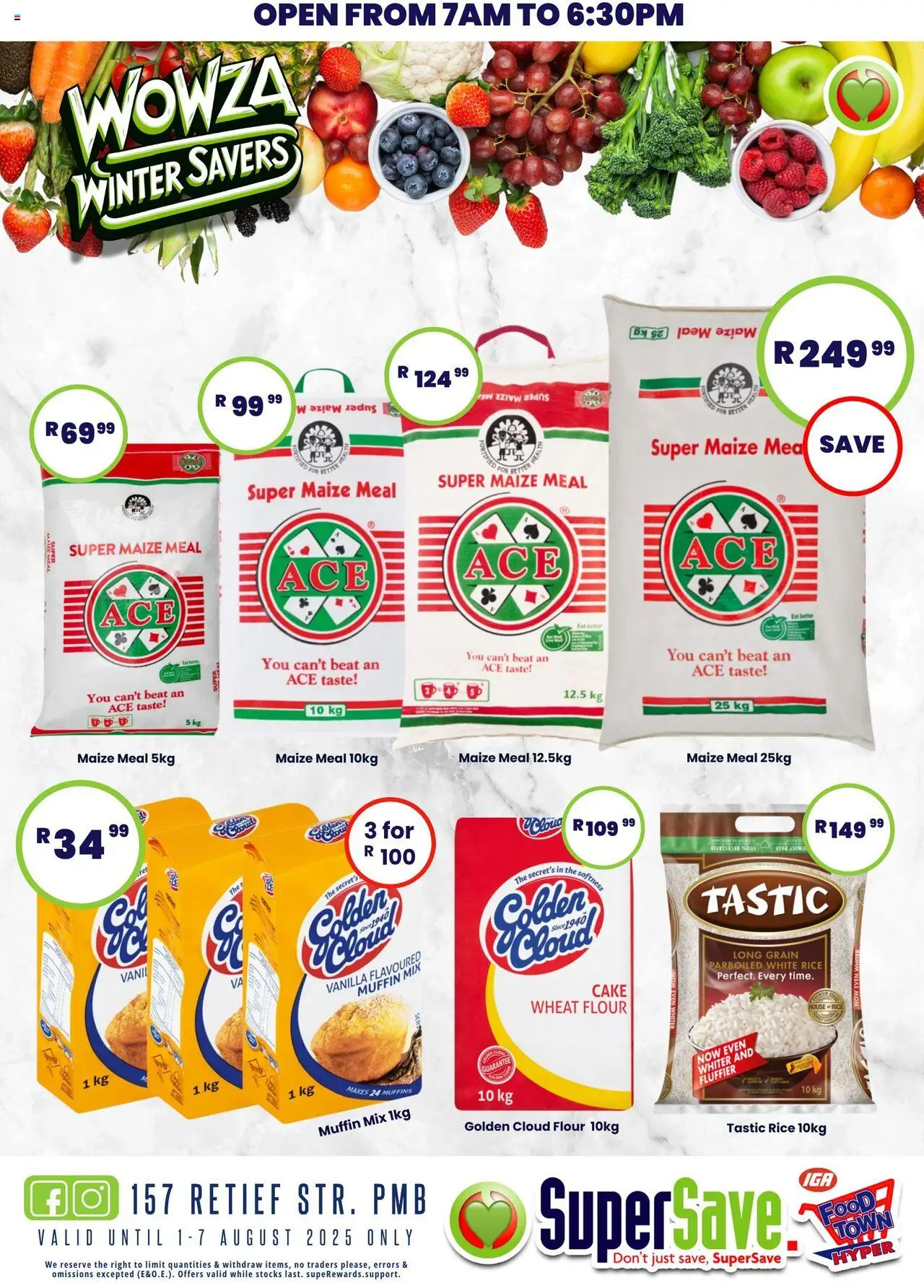 Super Save Specials │ valid from 08.08.2025 | Page: 33 | Products: Cake, Muffins, Flour, Rice
