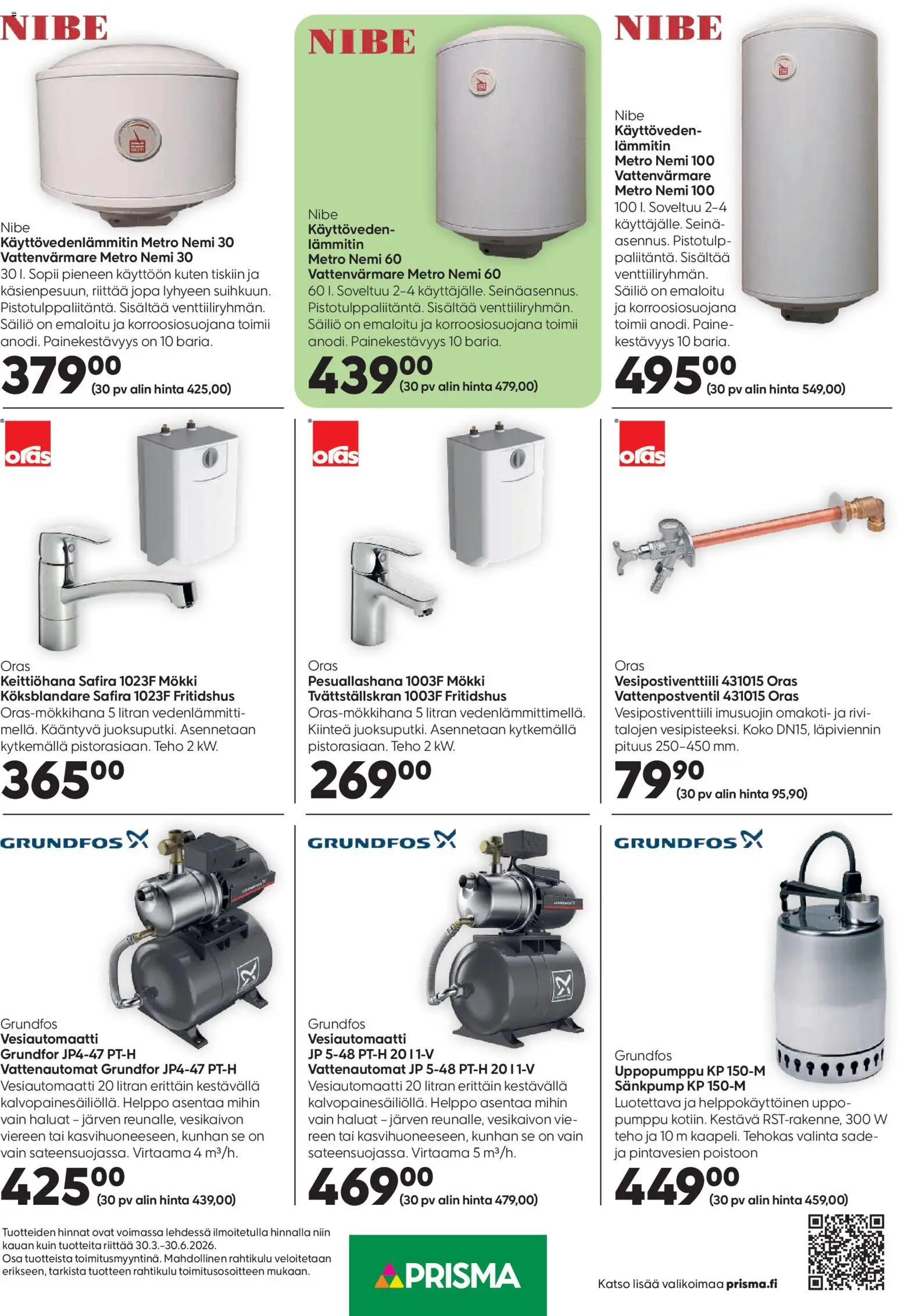 Prisma Kaikkea kotiin ja puutarhaan – voimassa 30.03.2026 alkaen | Sivu: 11 | Tuotteet: Pumppu