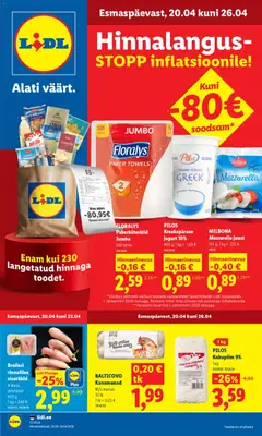 Lidl kliendilehe eelvaade alates 20.04.2026