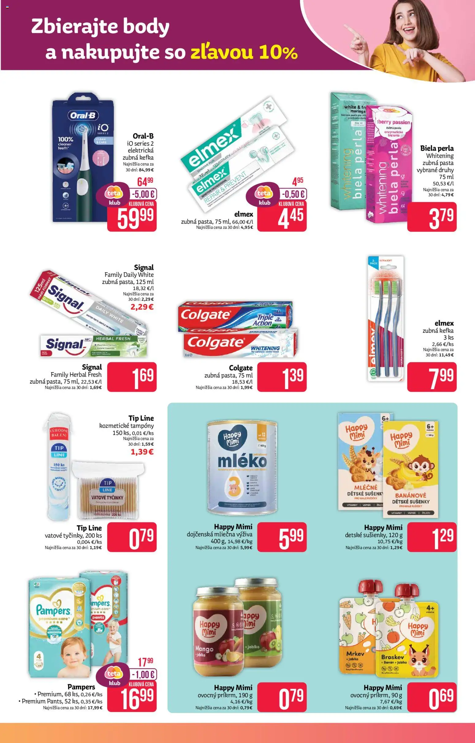 Nové Teta drogerie akcie – leták je platný od 16.02.2026 | Strana: 9 | Produkty: Elektrická zubná kefka, Zubná kefka, Zubná pasta, Mango
